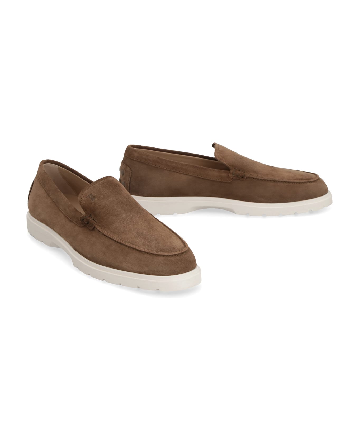 Tod
s Pantofola Suede Loafers - BROWN ローファー＆デッキシューズ