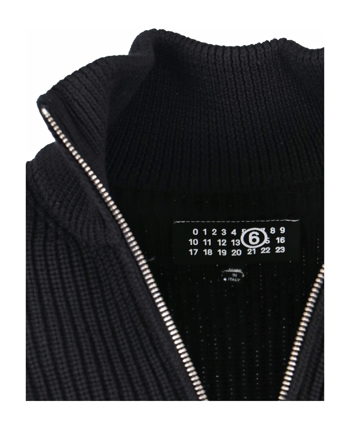 MM6 Maison Margiela Zip Sweater - Black   カーディガン