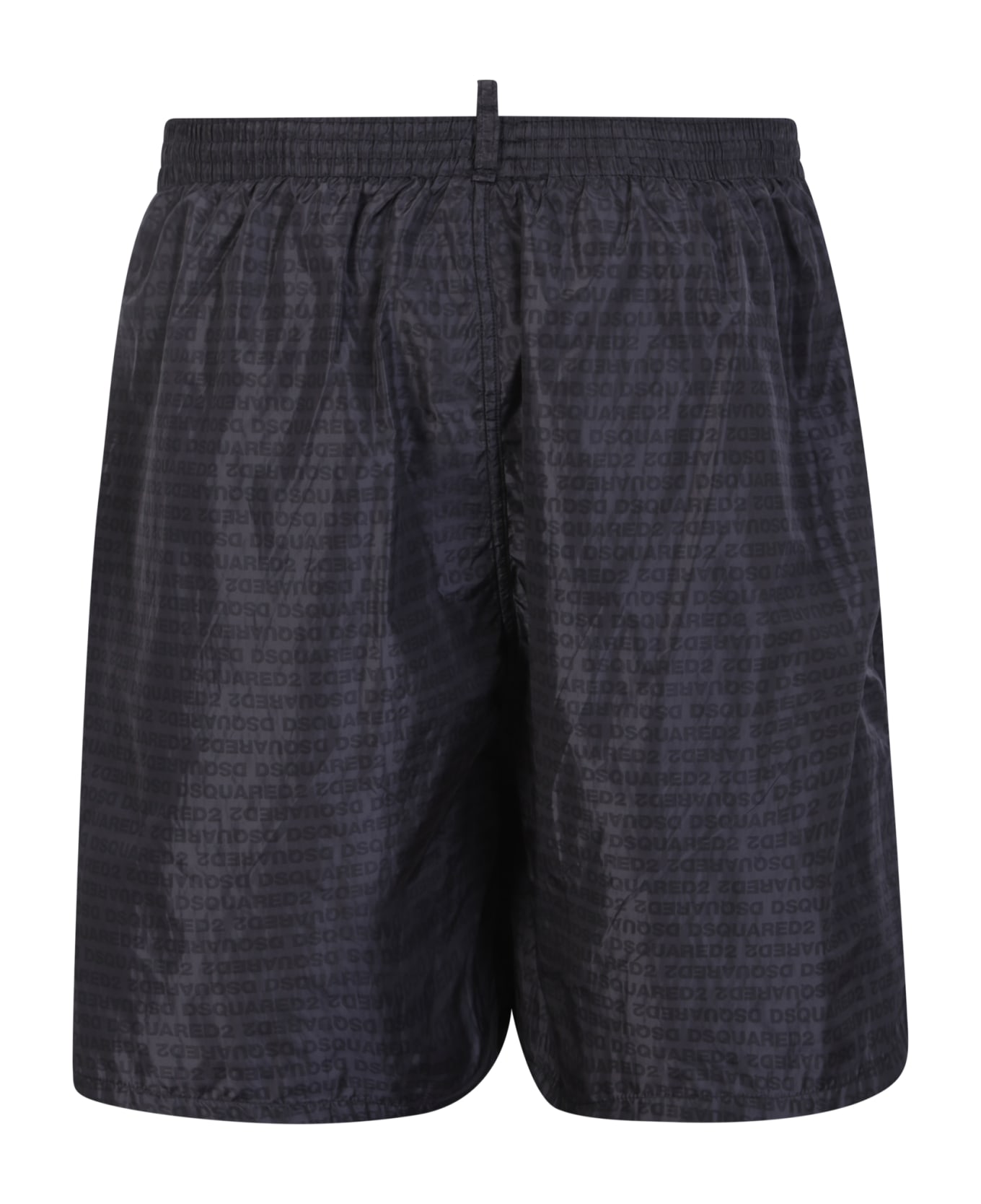 Dsquared2 Black D2 Allover Swimming Shorts - Grey