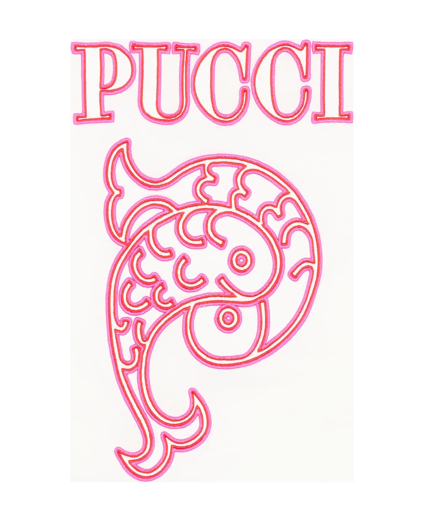 Pucci White Ruffled Blanket For Baby Girl - Ivory