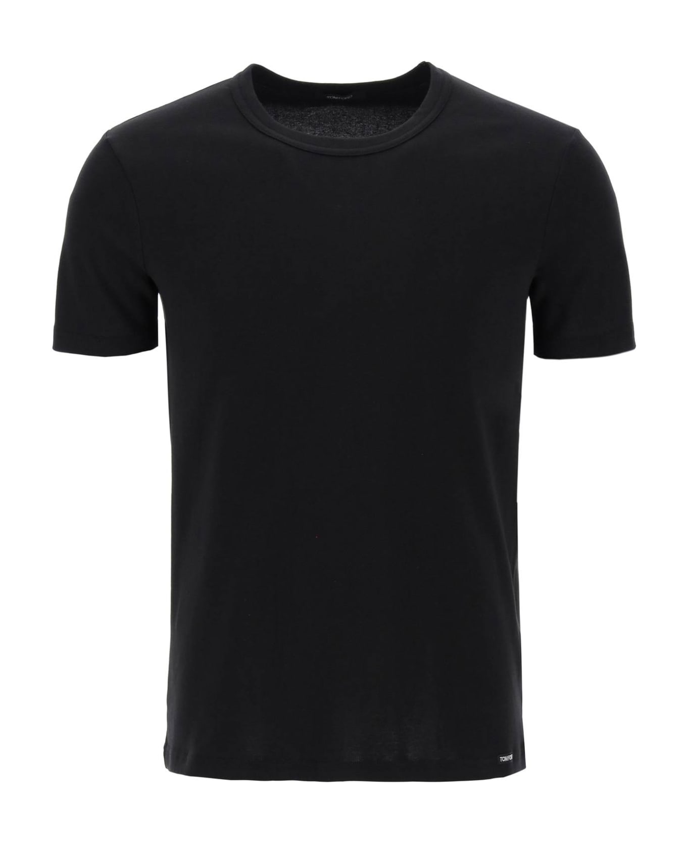 Tom Ford Cotton Crew-neck T-shirt - black シャツ
