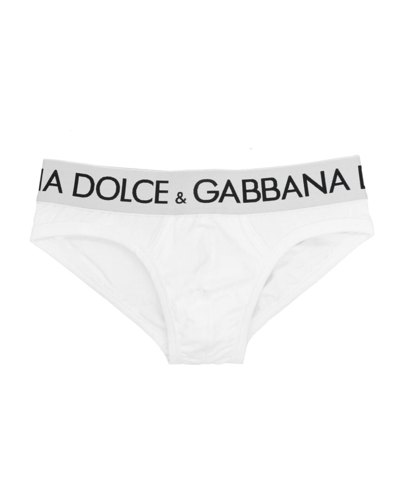 Dolce & Gabbana Midi Briefs - Bianco ottico