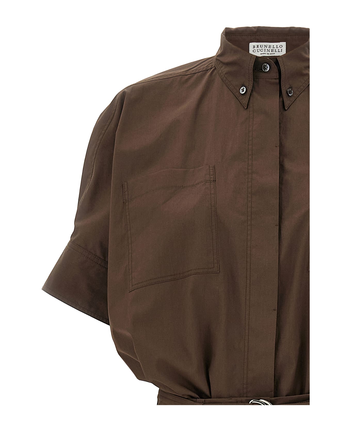 Brunello Cucinelli 
monile
 Sleeve Suit - Brown
