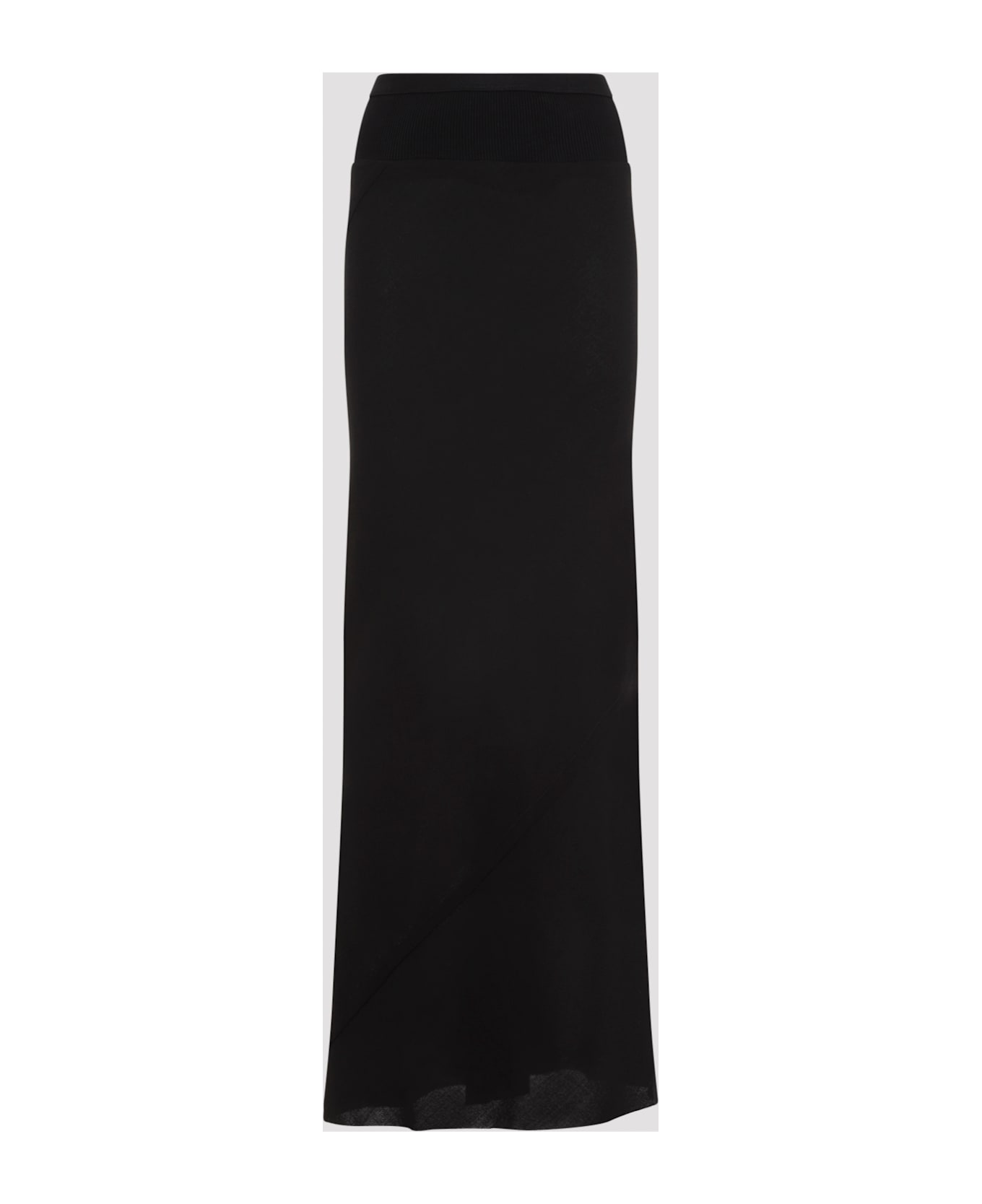 Rick Owens Flared Long Skirt - Black