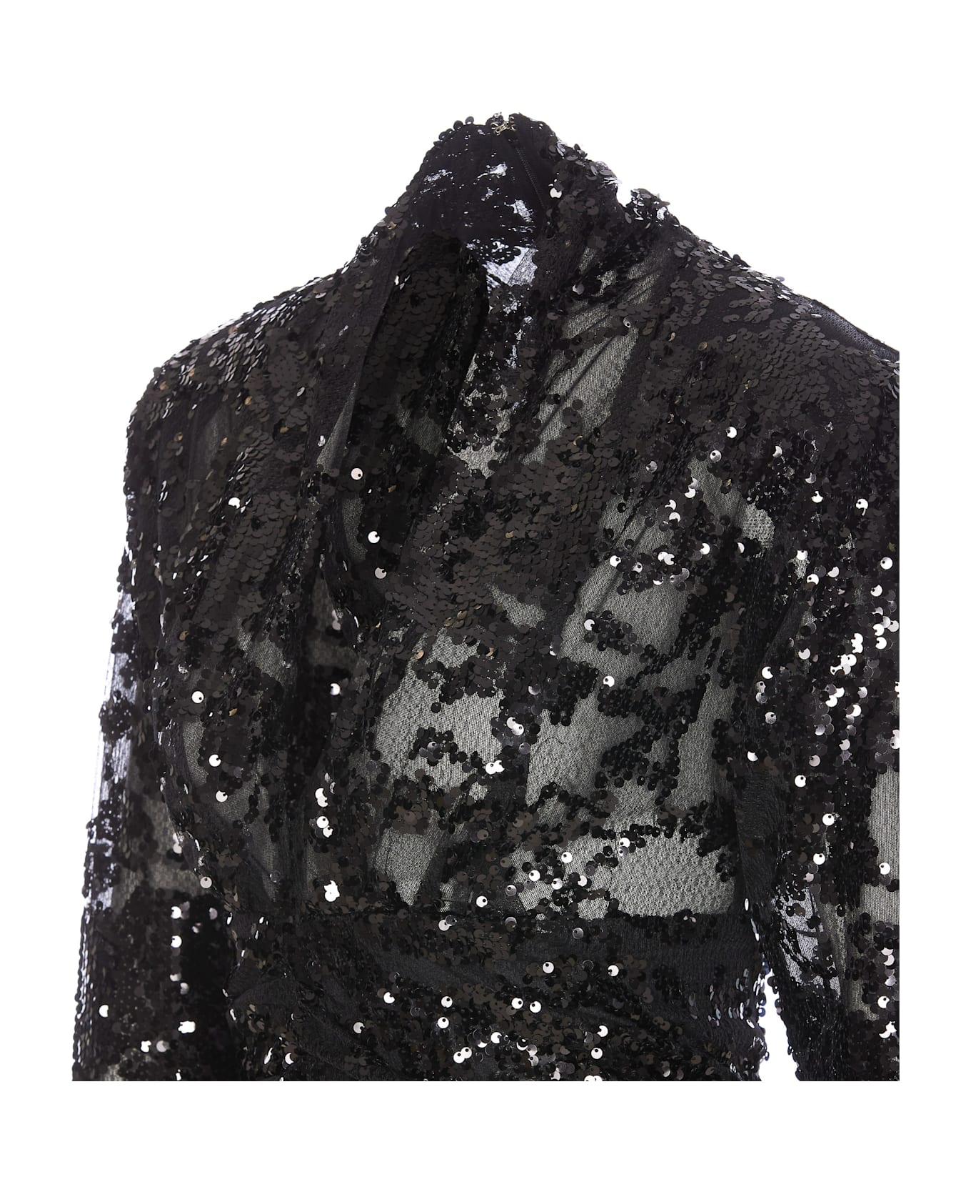 Victoria Beckham Sequins Dress - Black