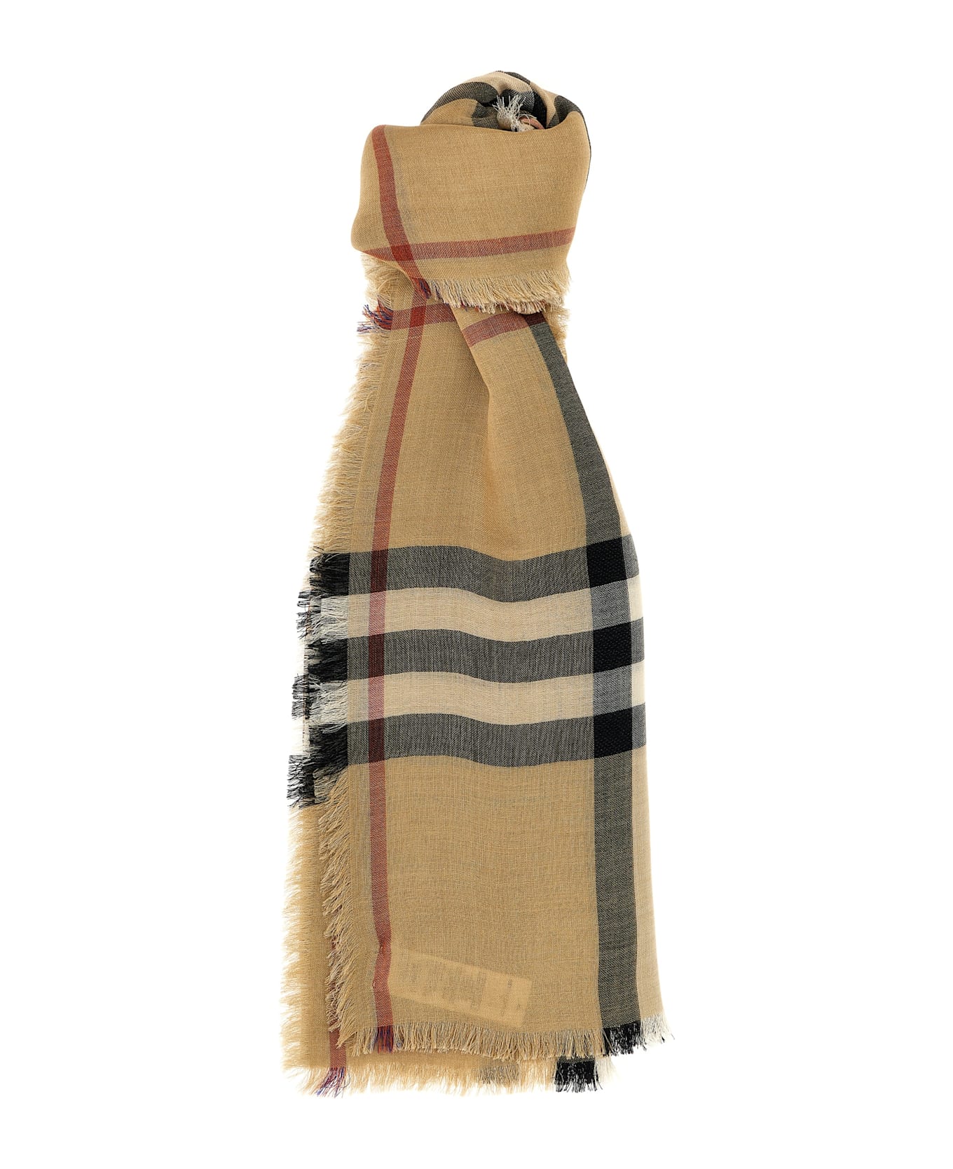 Burberry Check Reversible Scarf - Beige
