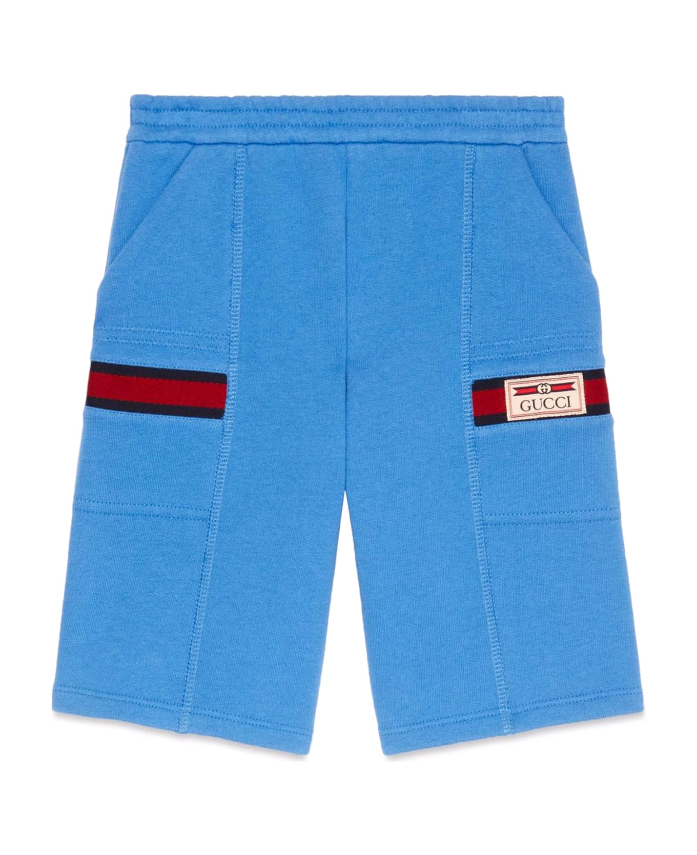 Gucci Kids Shorts Blue - Blue ボトムス