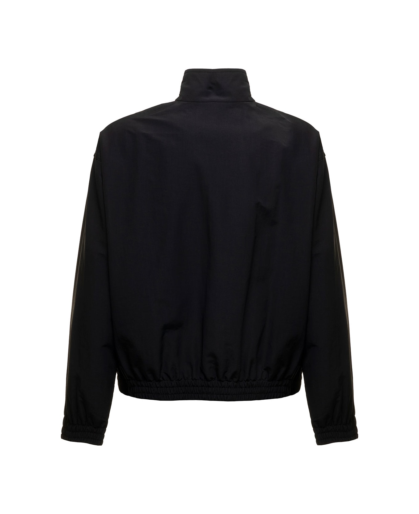 Balenciaga 3b Sports Icon Black Tracksuit Jacket With Logo Balenciaga Man - Black