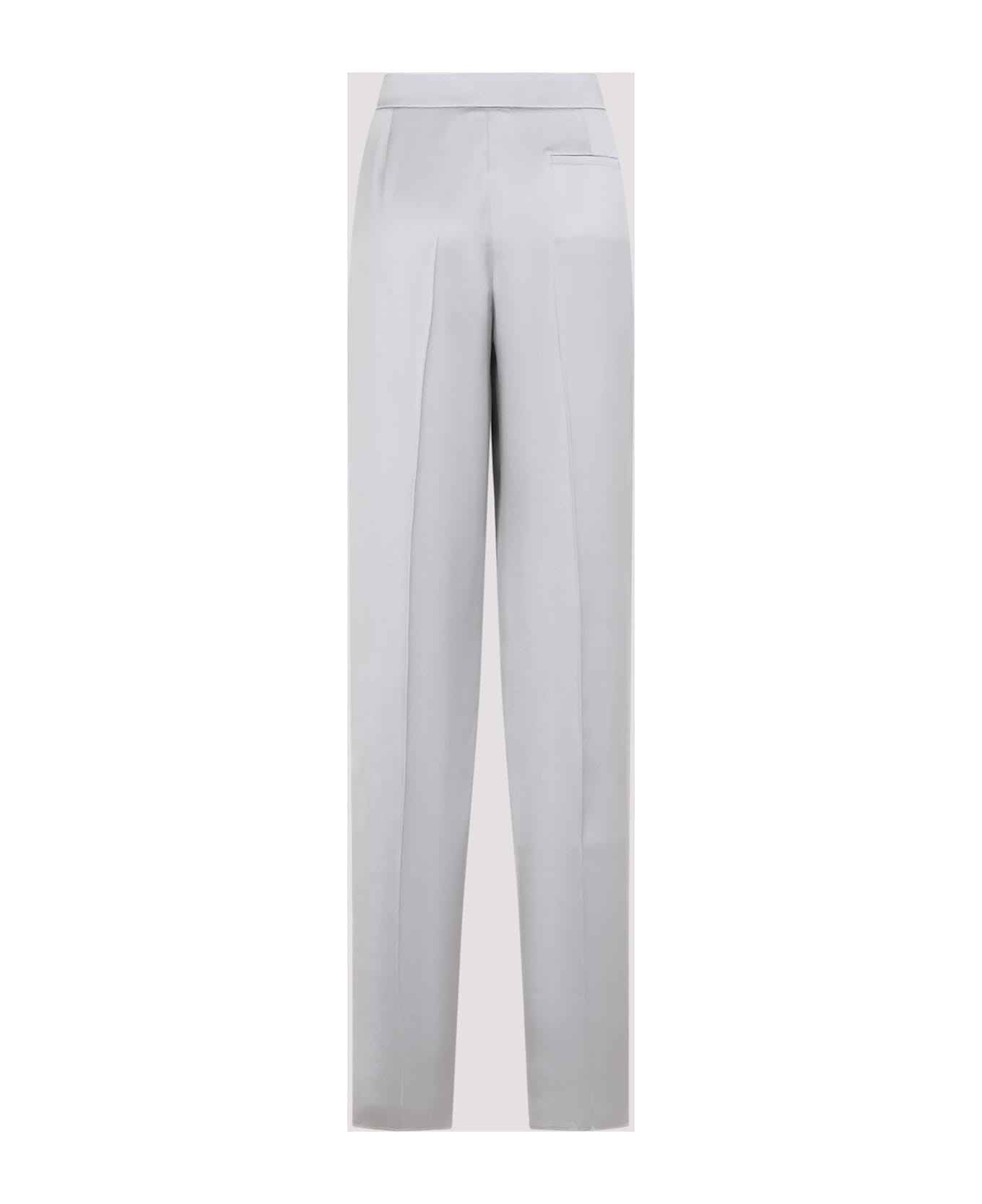 Giorgio Armani Straight Silk Pants - Stone