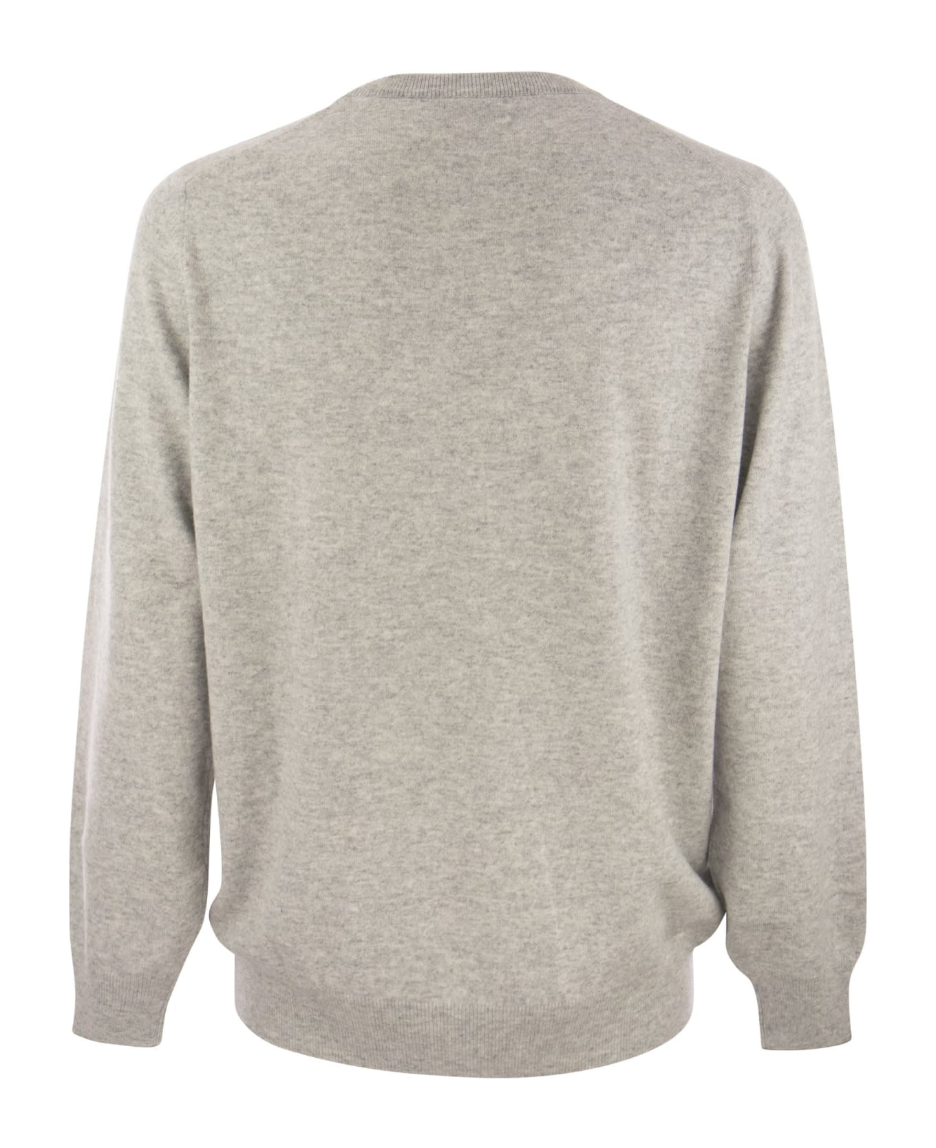 Brunello Cucinelli Pure Cashmere Crew-neck Sweater - Grey