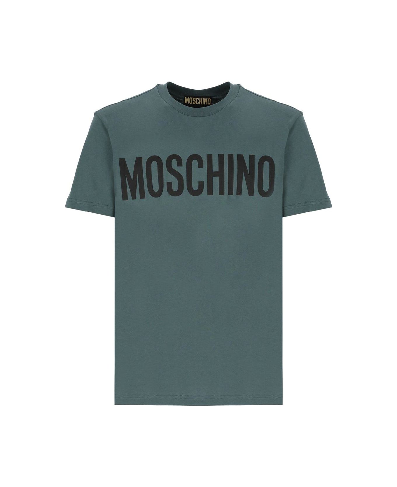 Moschino Logo Printed Crewneck T-shirt - Verde シャツ
