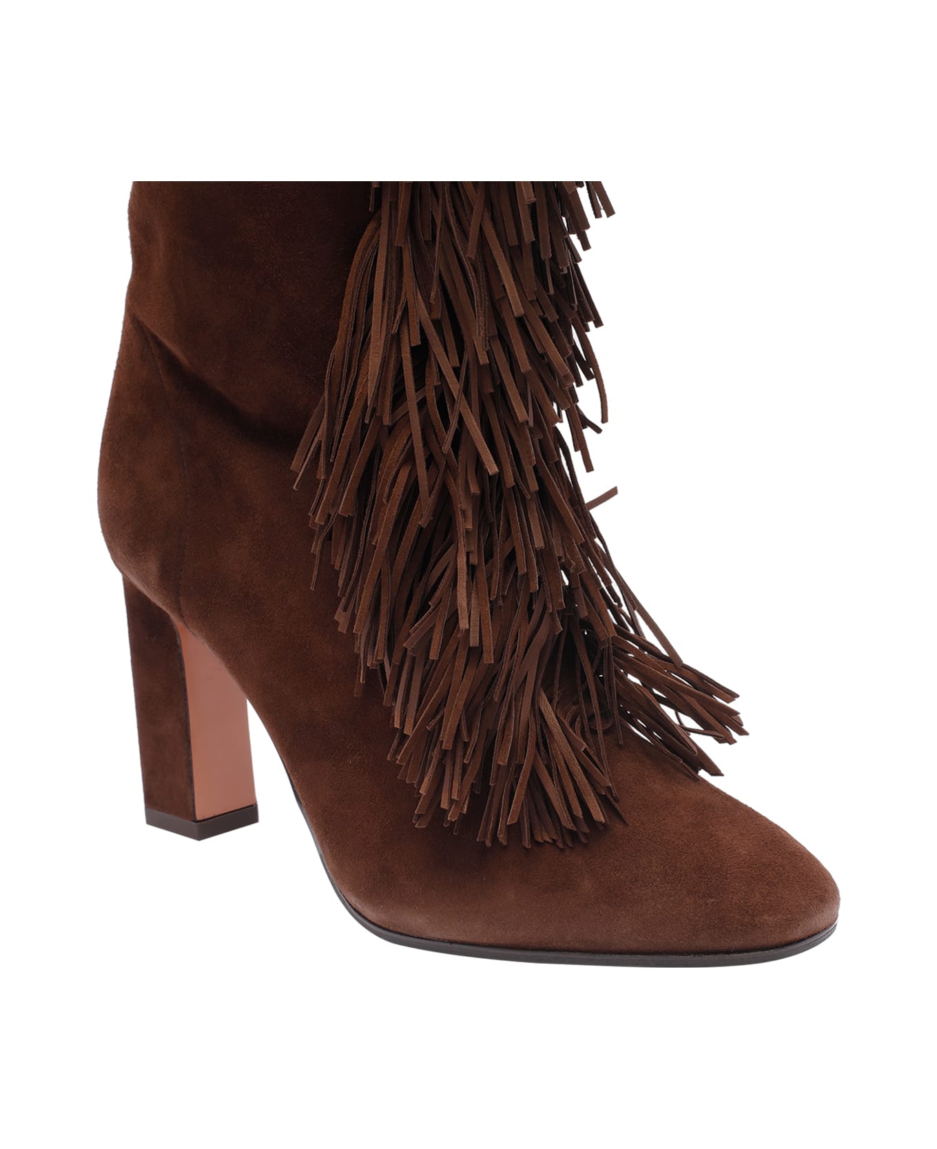 Aquazzura Gytane Pump Boots - Brown