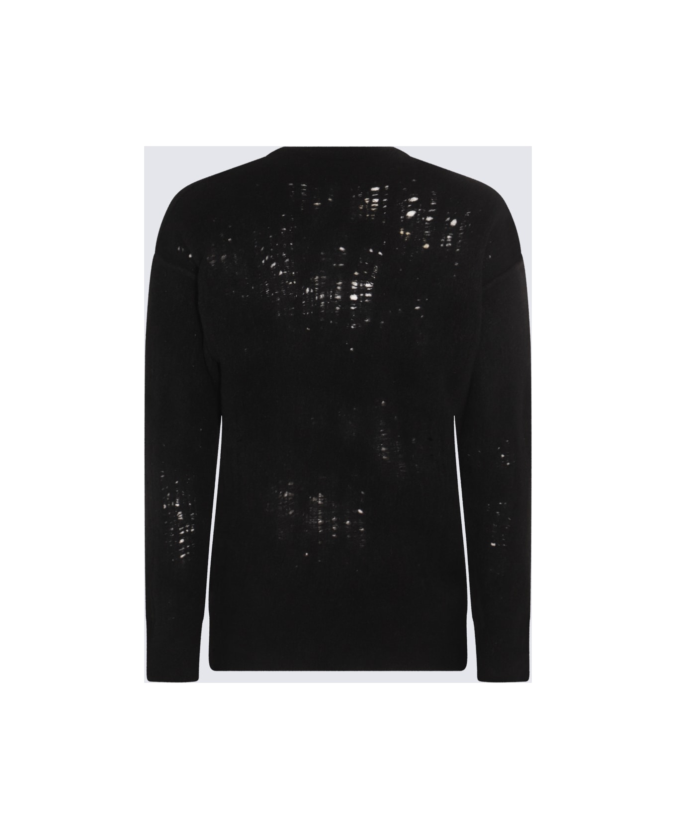 Isabel Benenato Black Virgin Wool Sweater - Black