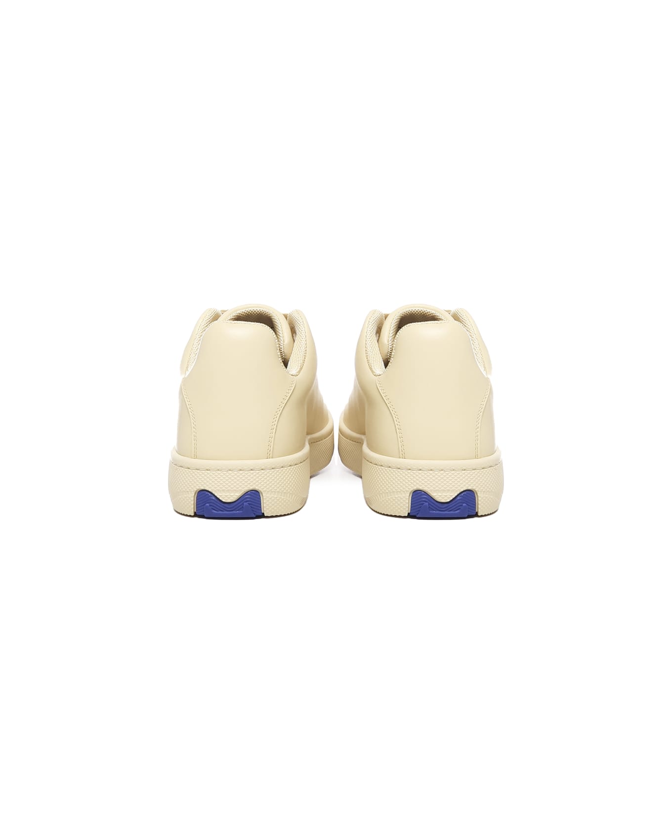 Burberry Box Sneaker In Leather - Yellow