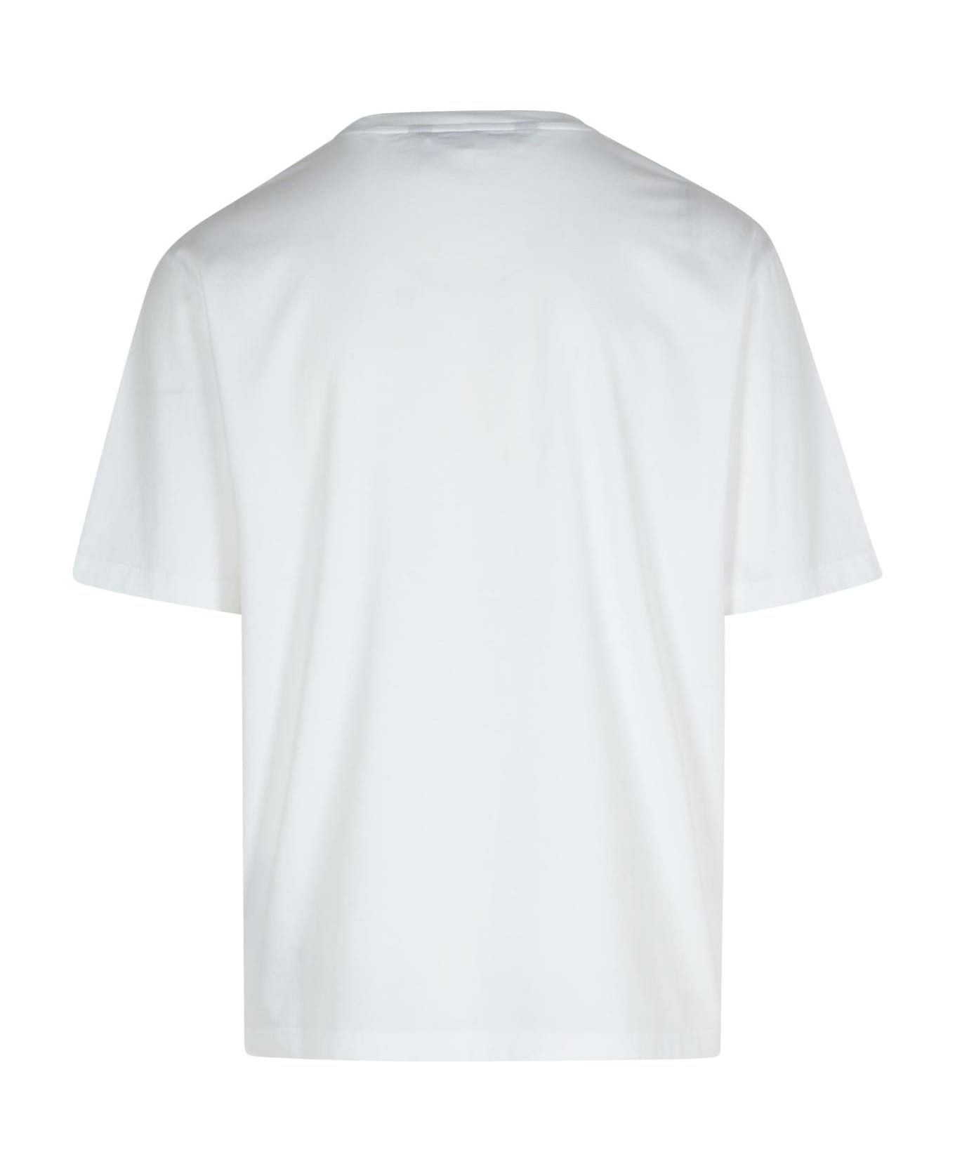 Palm Angels White Cotton T-shirt - White