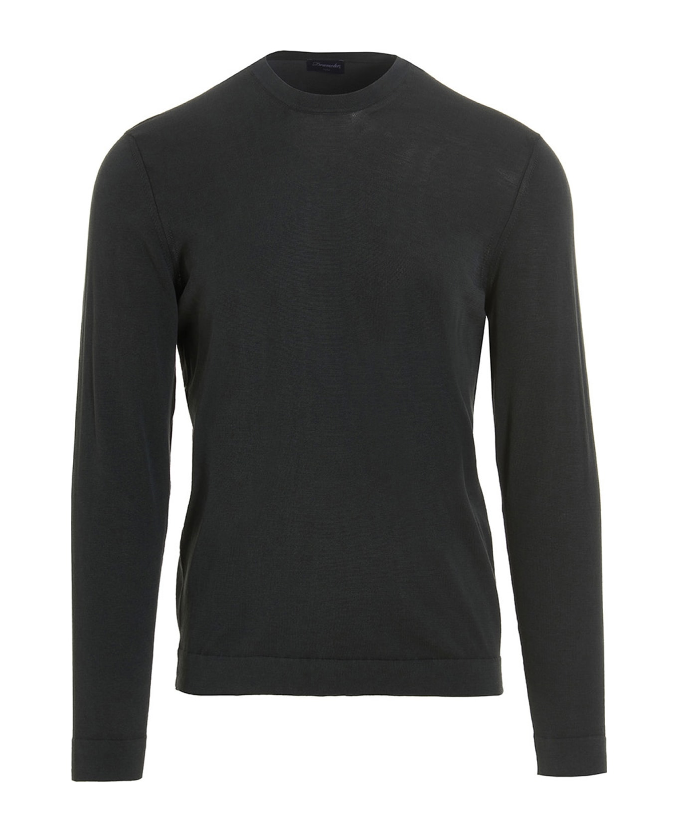 Drumohr Frost Cotton Sweater - Gray ニットウェア