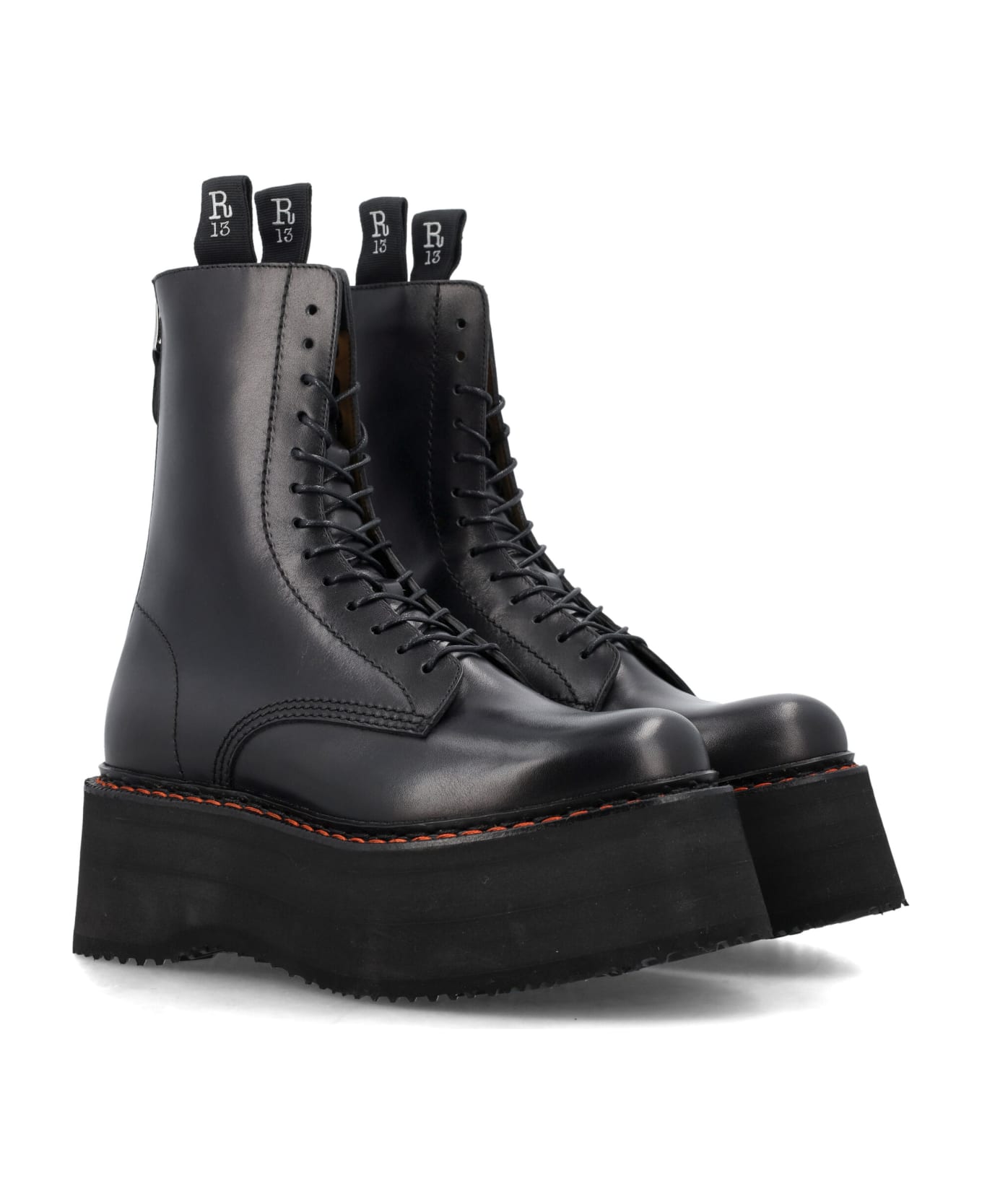R13 Stack Boots - BLACK