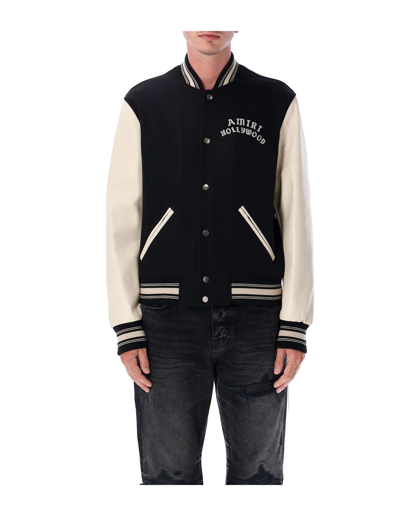 AMIRI Hollywood Bomber Jacket - BLACK