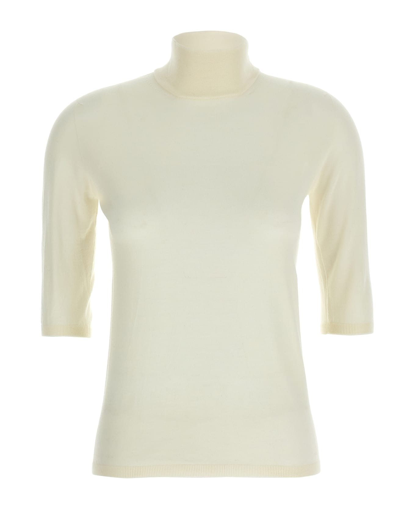 Max Mara 'cecina' Turtleneck Sweater - White