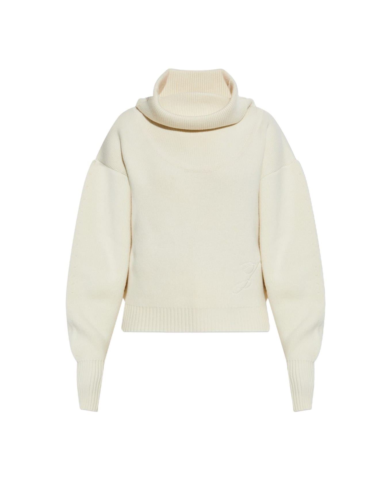 Jacquemus Embroidered Ball Sweater - White