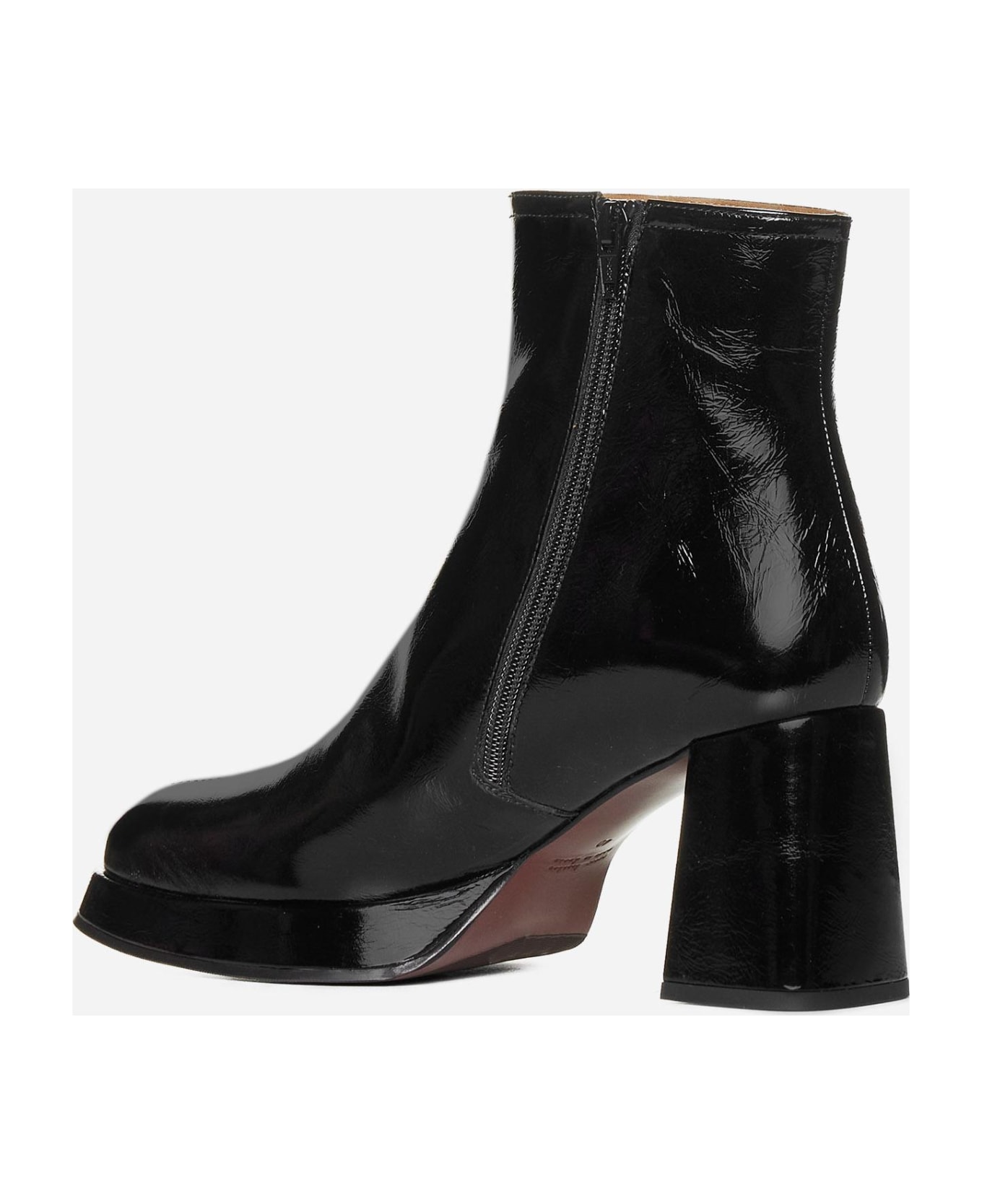 Chie Mihara Katrin Patent Leather Ankle Boots - Negro