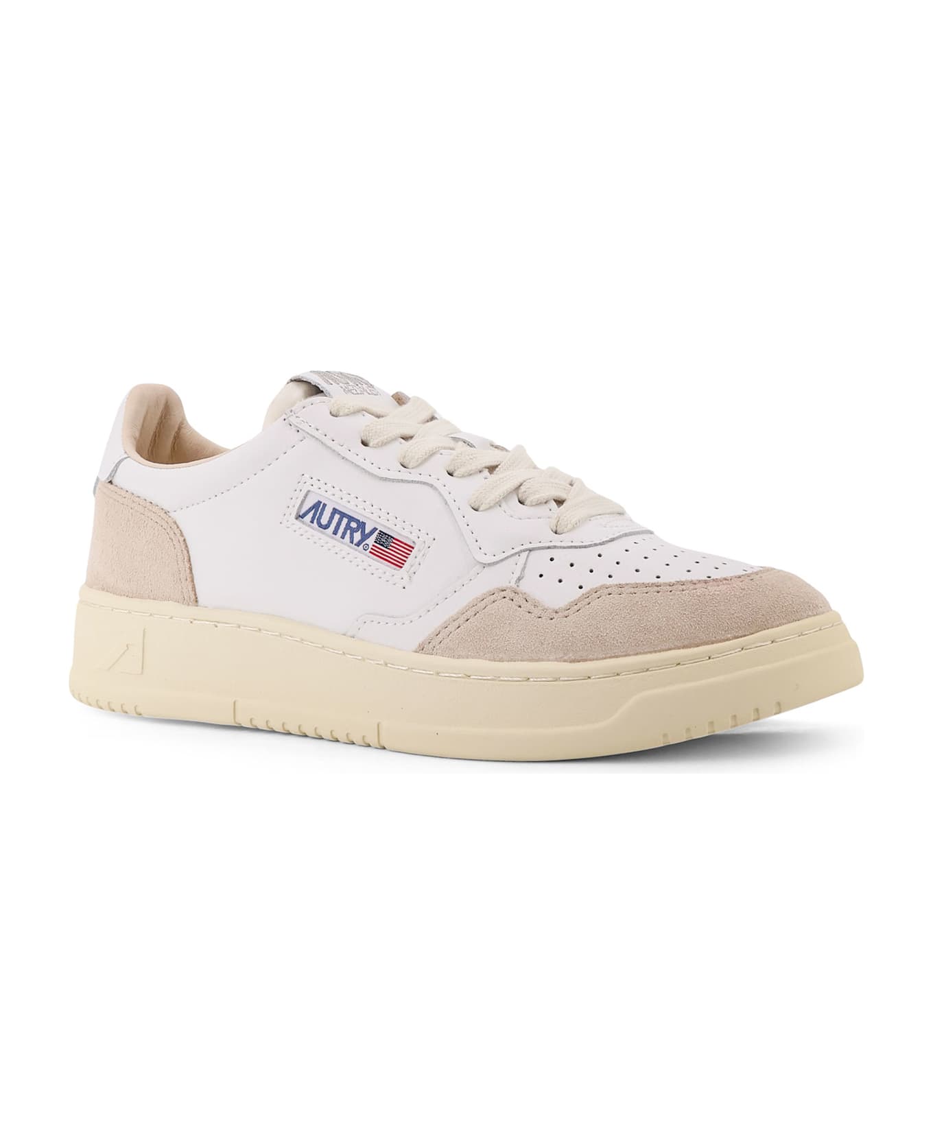 Autry Medalist Low Low-top Leather Sneakers - BIANCO BIANCO