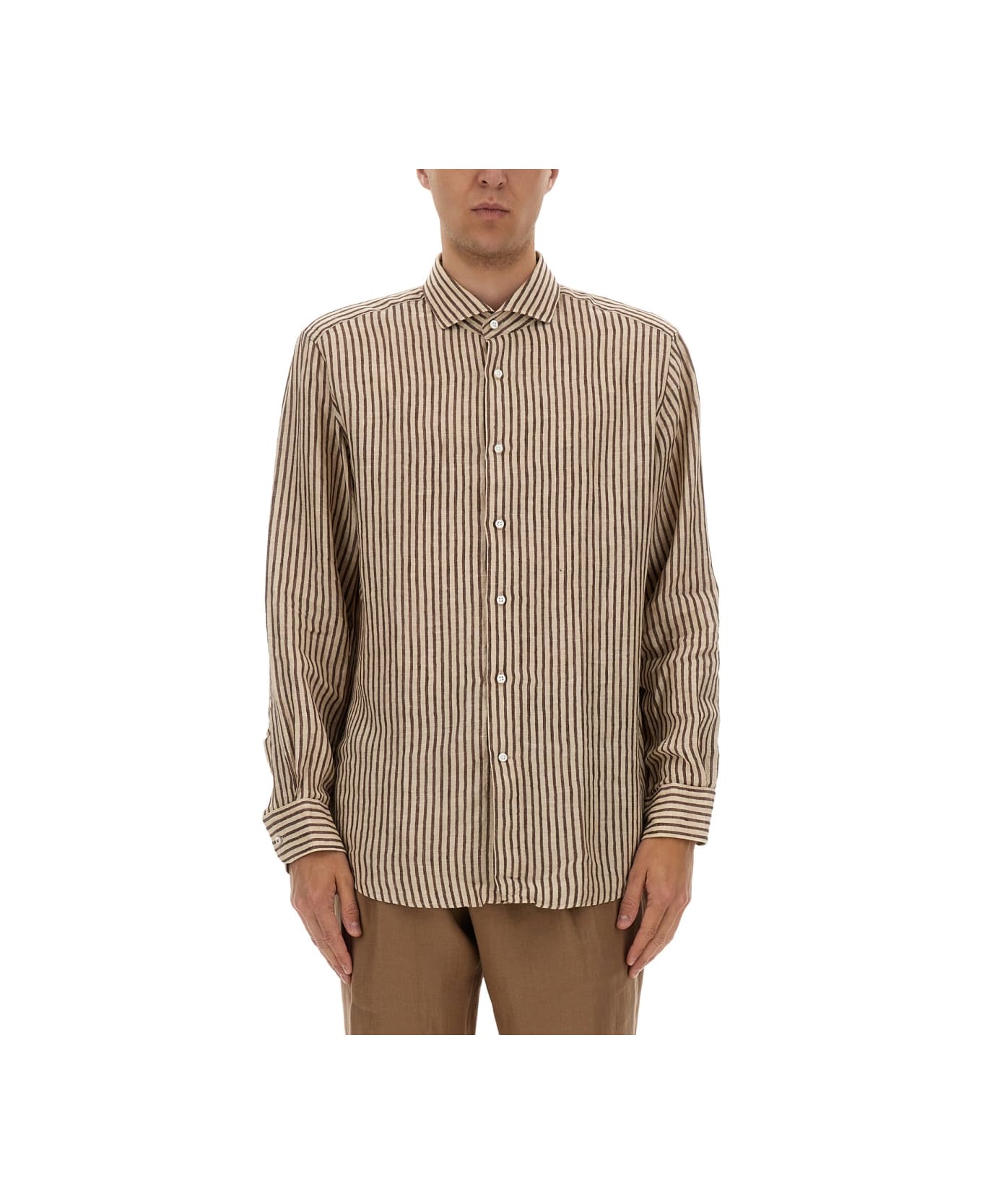 Hugo Boss Shirt "l-josh-spreadw-c-252" - BROWN