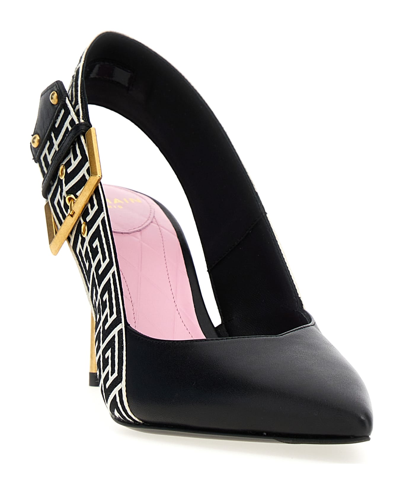 Balmain 'ruby' Slingbacks - White/Black