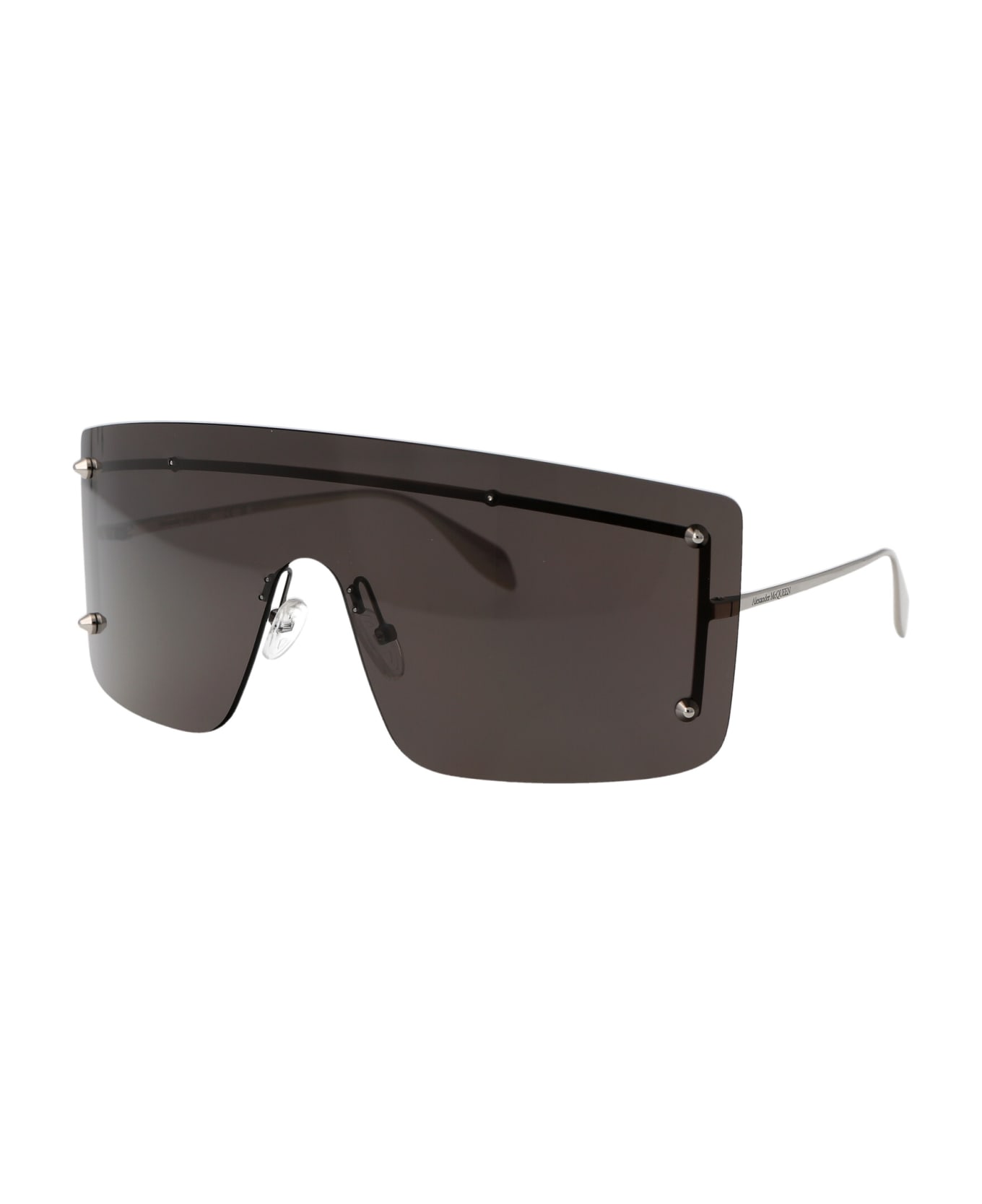 Alexander McQueen Eyewear Am0412s Sunglasses - 001 SILVER SILVER GREY