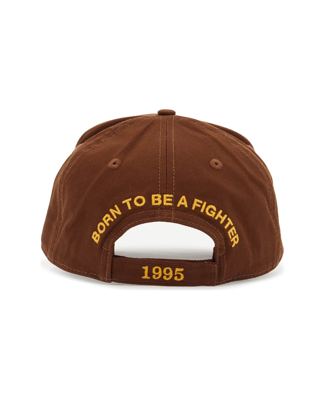 Dsquared2 Baseball Cap With Logo Patch - NOCCIOLA (Brown)