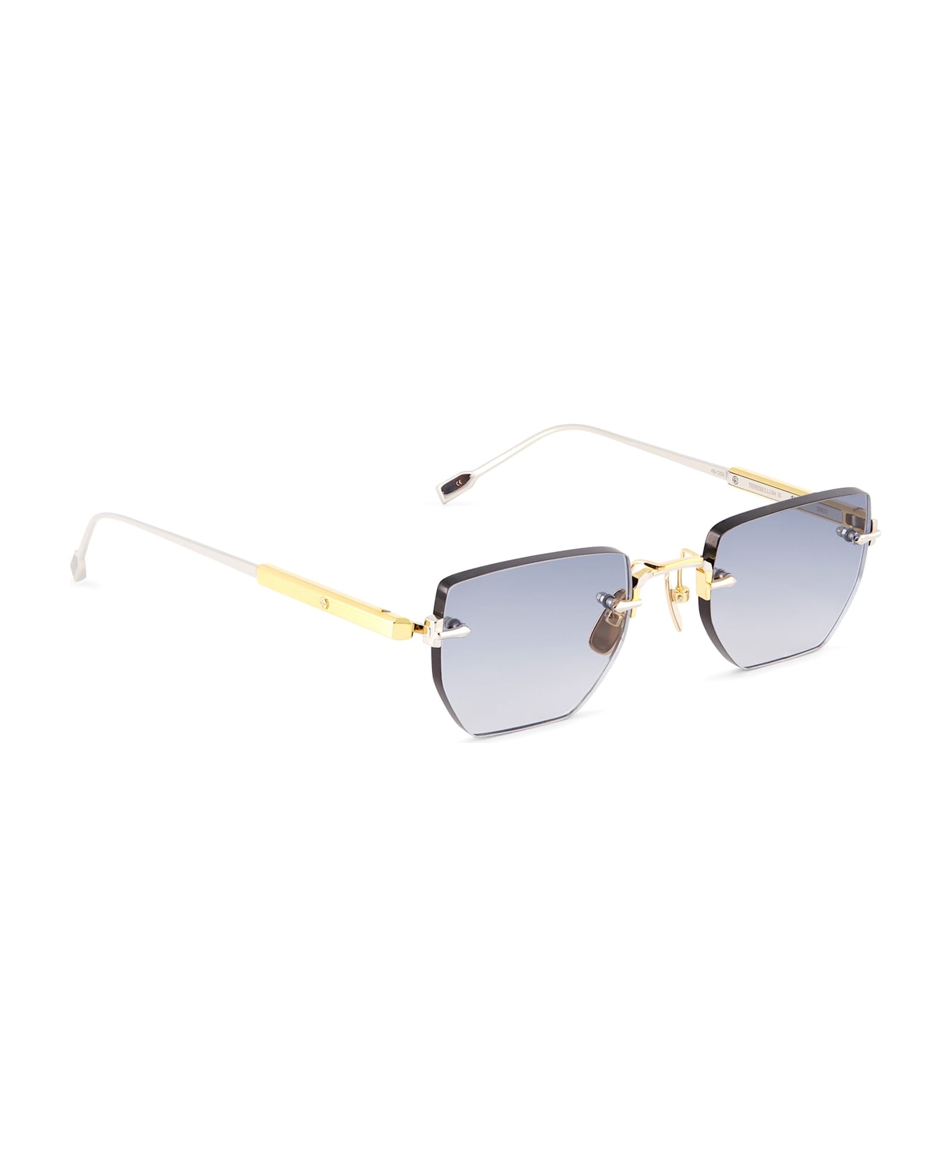 Sato Terebellum Iii - Yellow Gold / Platinum Sunglasses - yellow gold