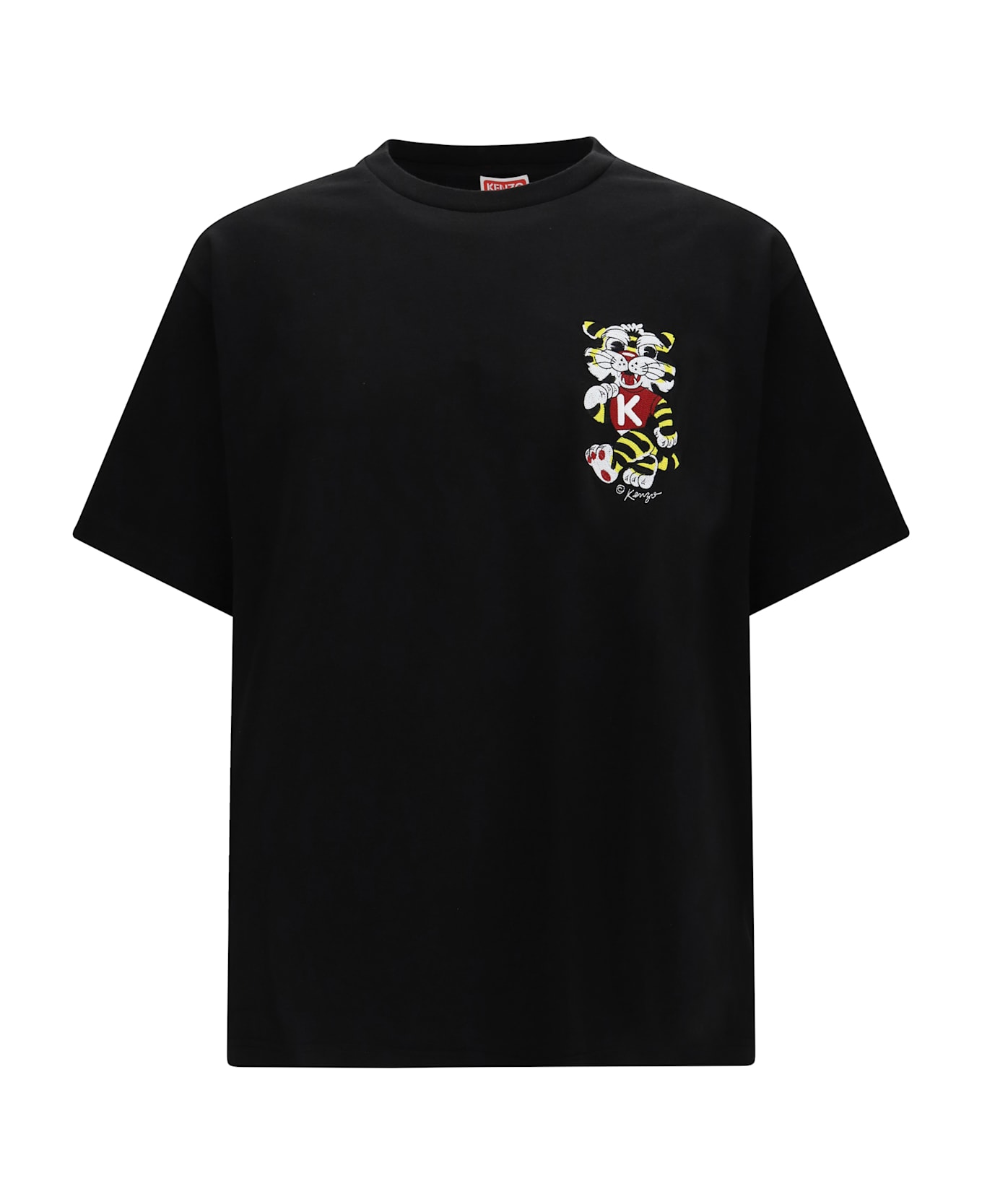 Kenzo Wild Tiger Motif Embroidered On The Chest Oversized T-shirt