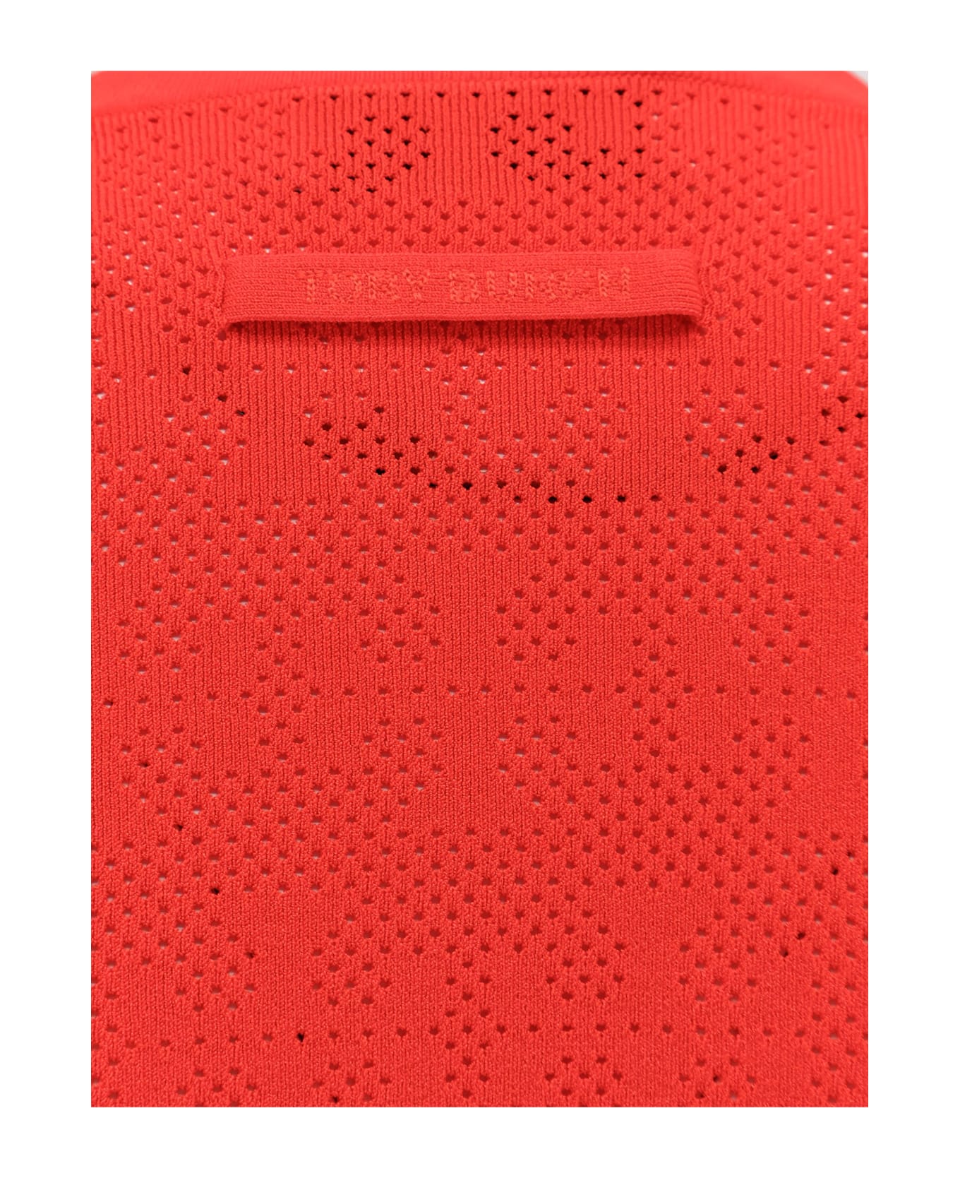 Tory Burch T Monogram Jacquard Viscose Blend Cardigan - Blazing red