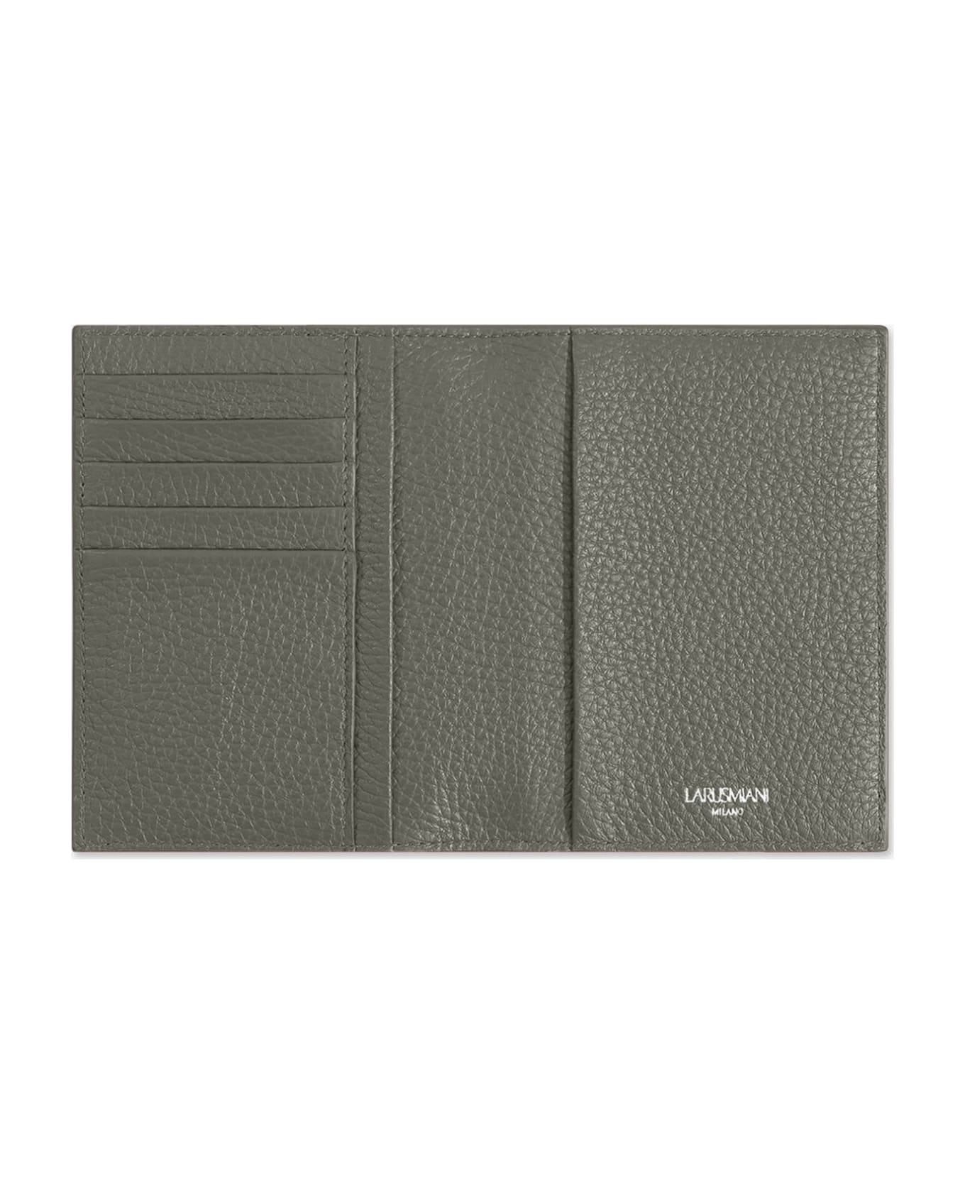 Larusmiani Passport Cover Fiumicino Accessory - Mud