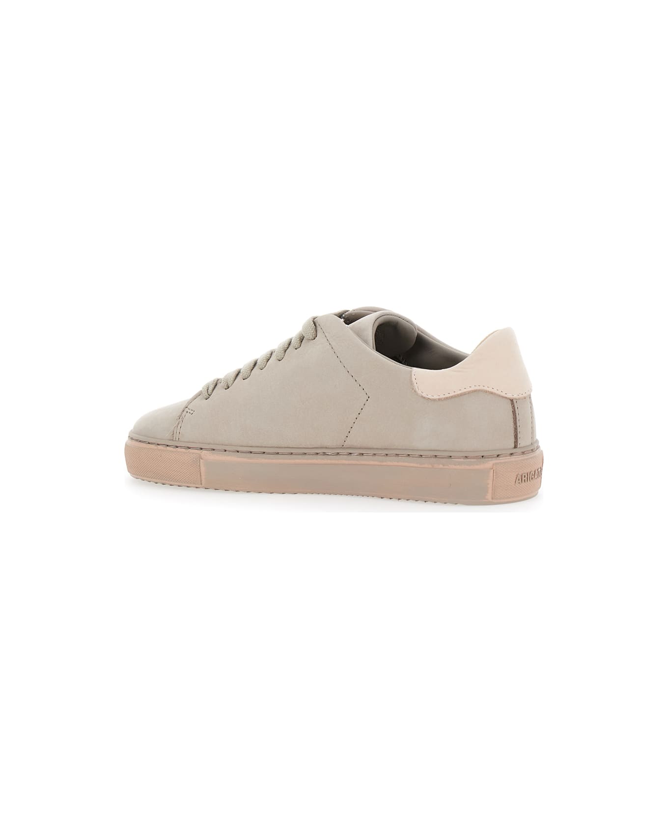 Axel Arigato 
clean 90
 Grey Low Top Sneakers With Logo Embroidery On The Side In Leather Woman - Grey