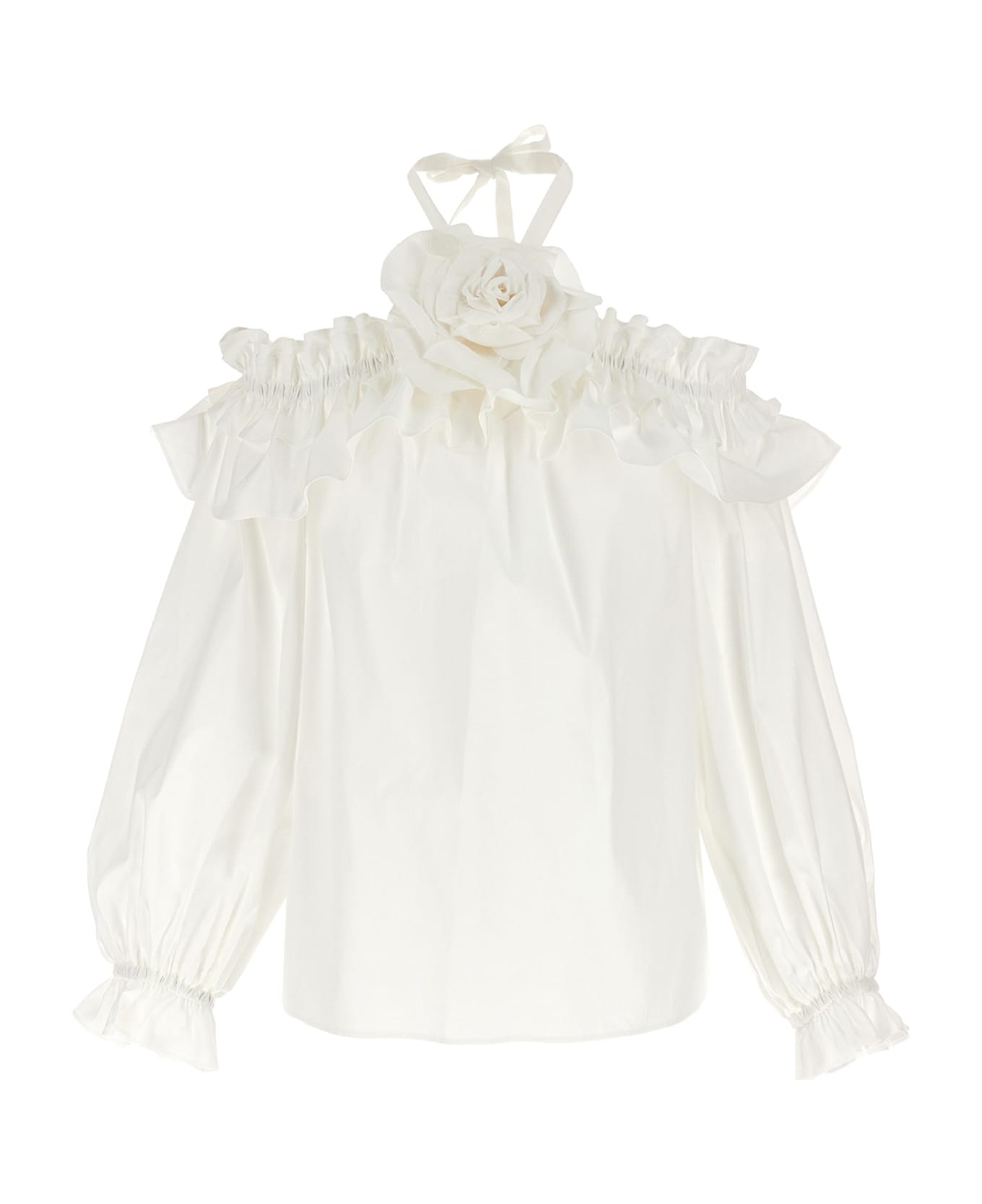 Carolina Herrera Shoulder Top - White