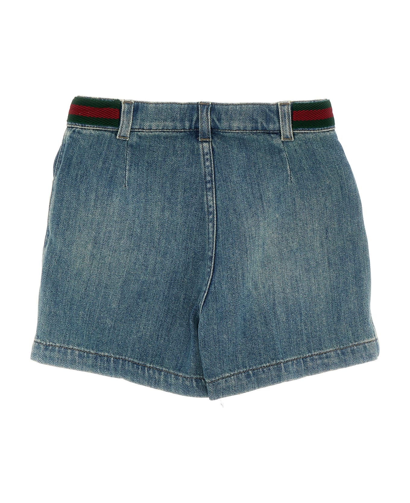 Gucci Web Bermuda Shorts - Light Blue