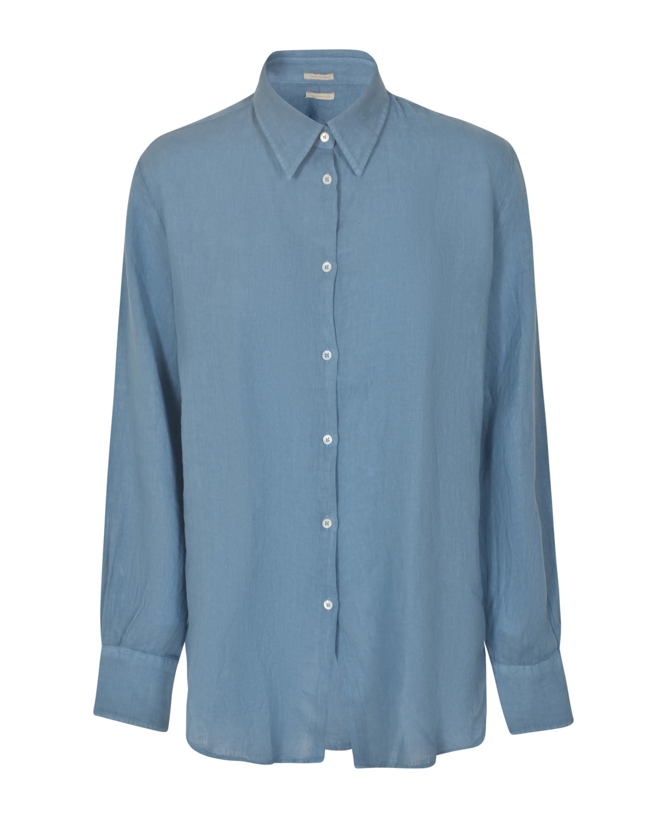 Massimo Alba Regular Plain Formal Shirt - Cerulean