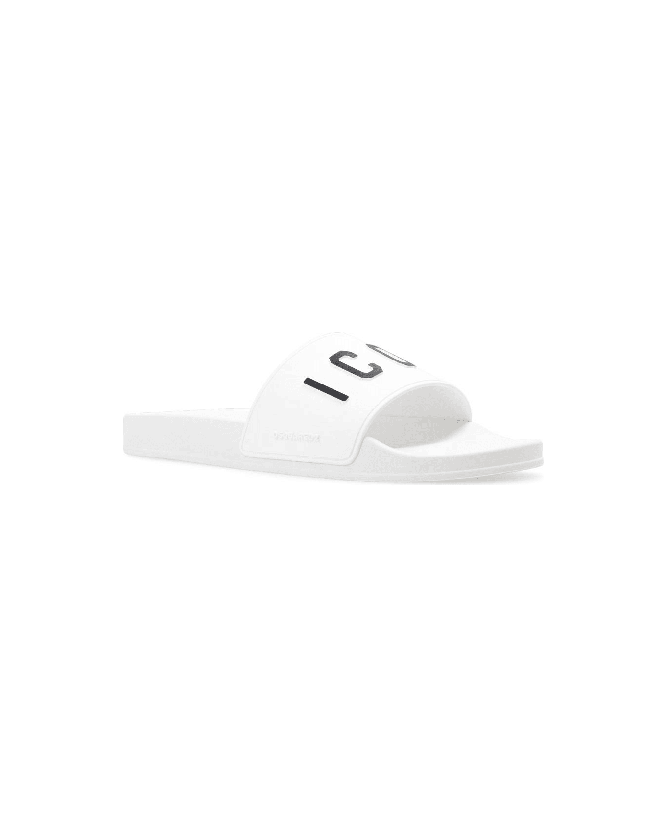 Dsquared2 Rubber Slides - Bianco
