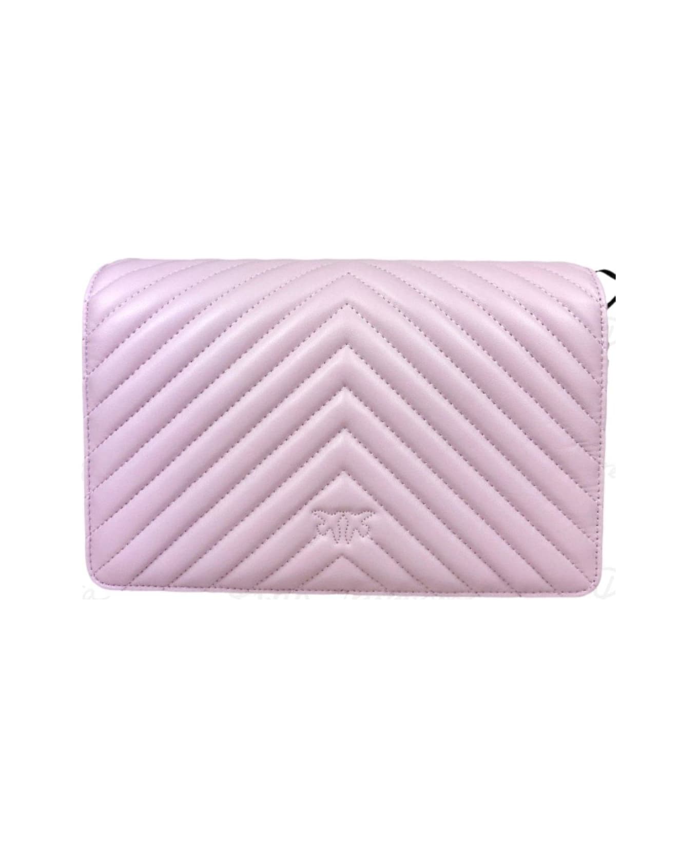 Pinko Classic Click V-quilted Shoulder Bag - Wwgq Purple