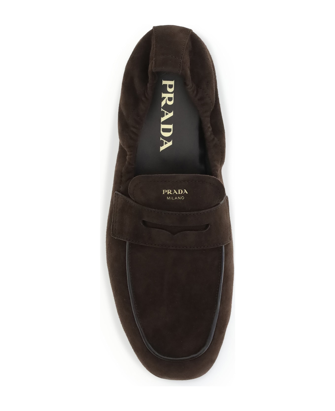 Prada Suede Shuffle Loafers