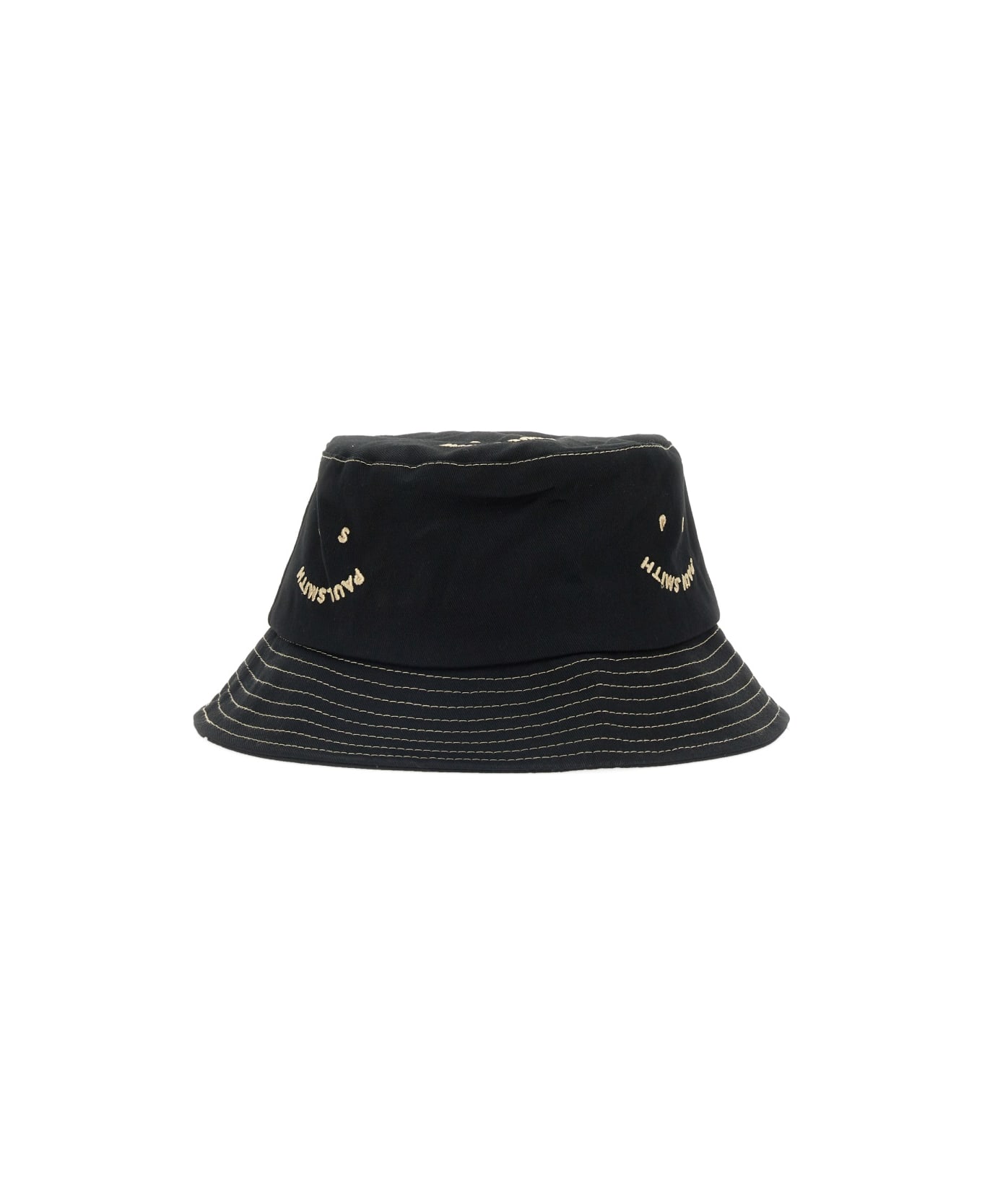 PS by Paul Smith Happy Bucket Hat - BLACK