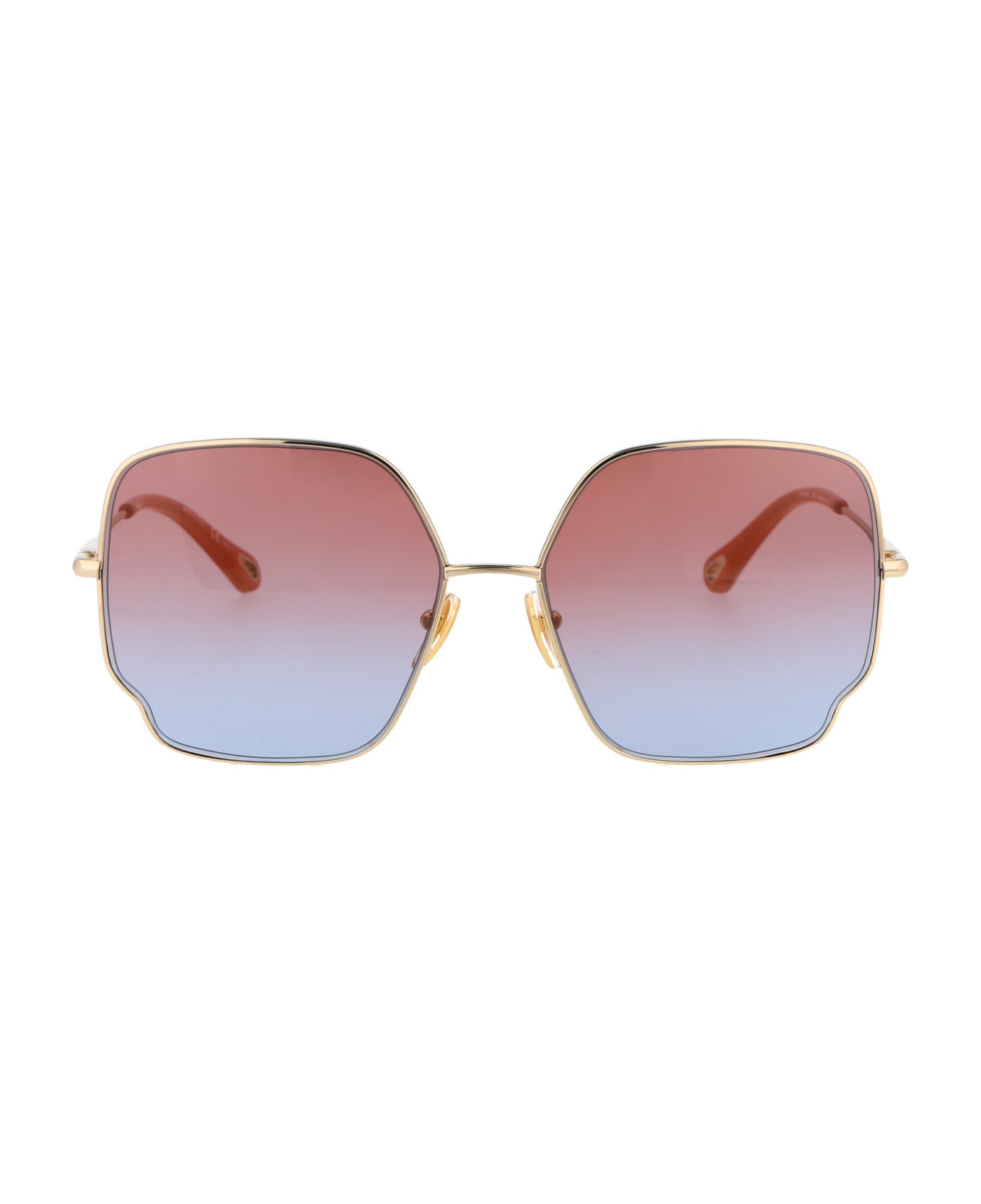 Chloé Eyewear Ch0092s Sunglasses - 002 GOLD GOLD RED