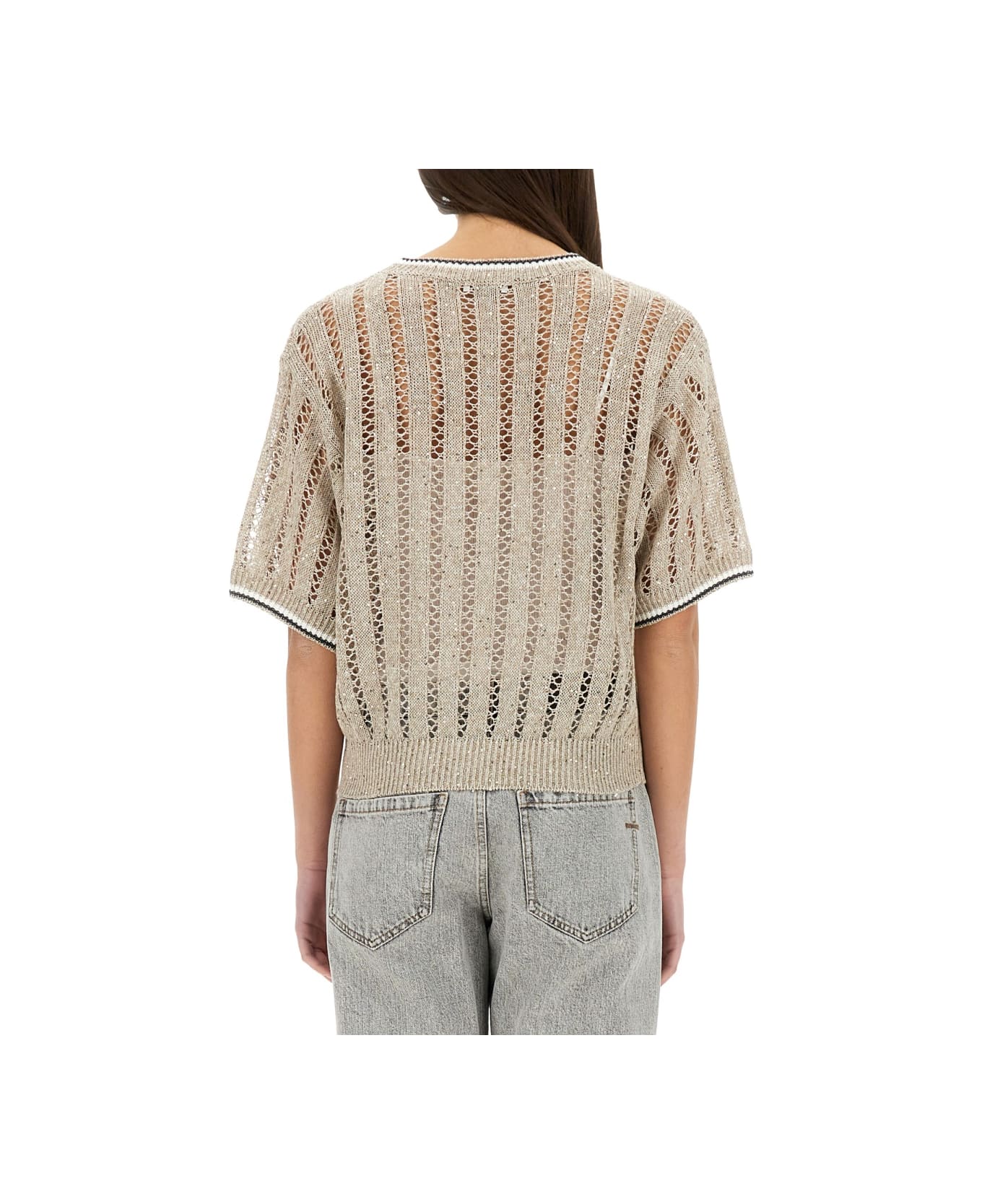 Brunello Cucinelli Perforated Mesh - BEIGE