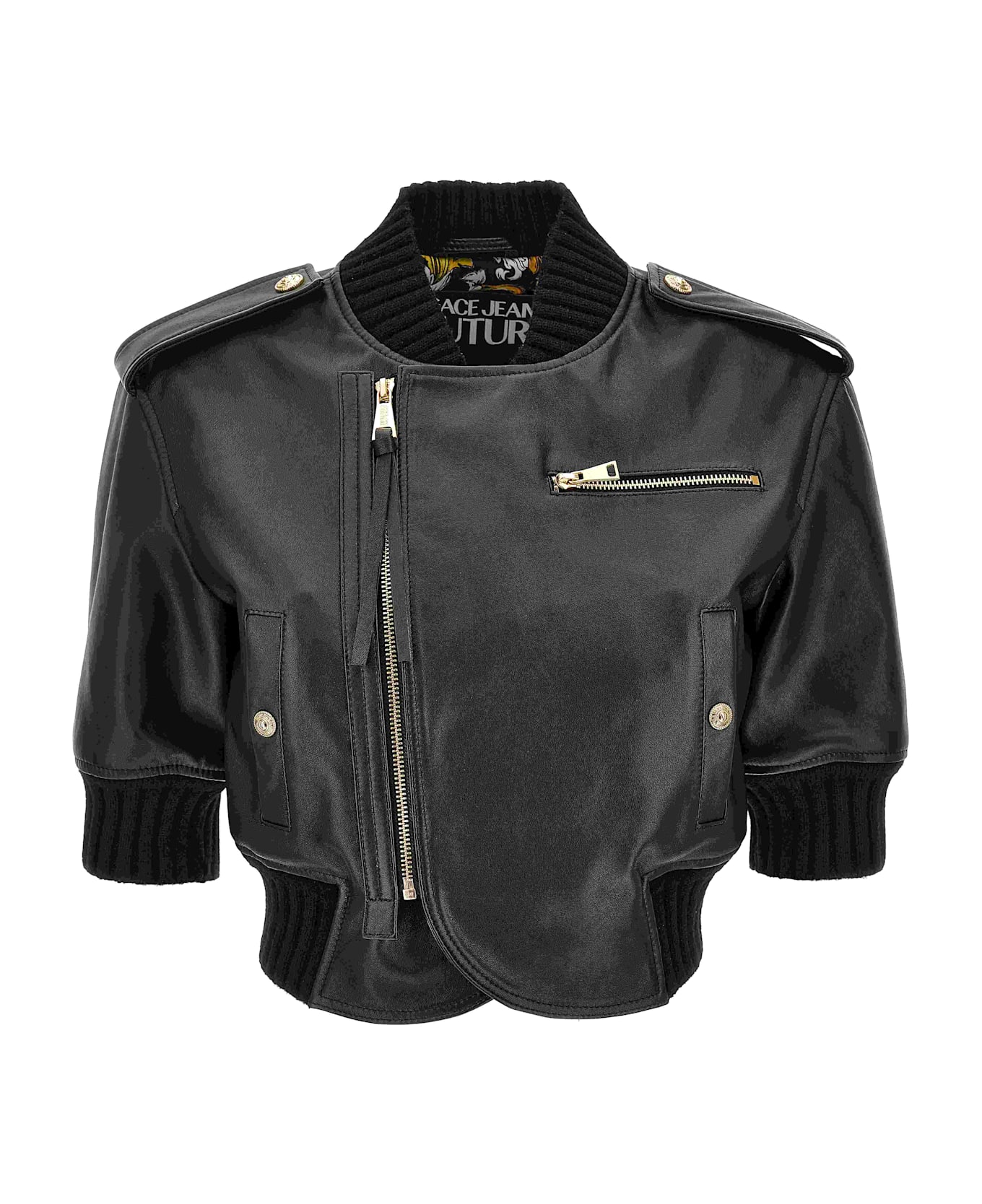 Versace Jeans Couture Leather Jacket - Black