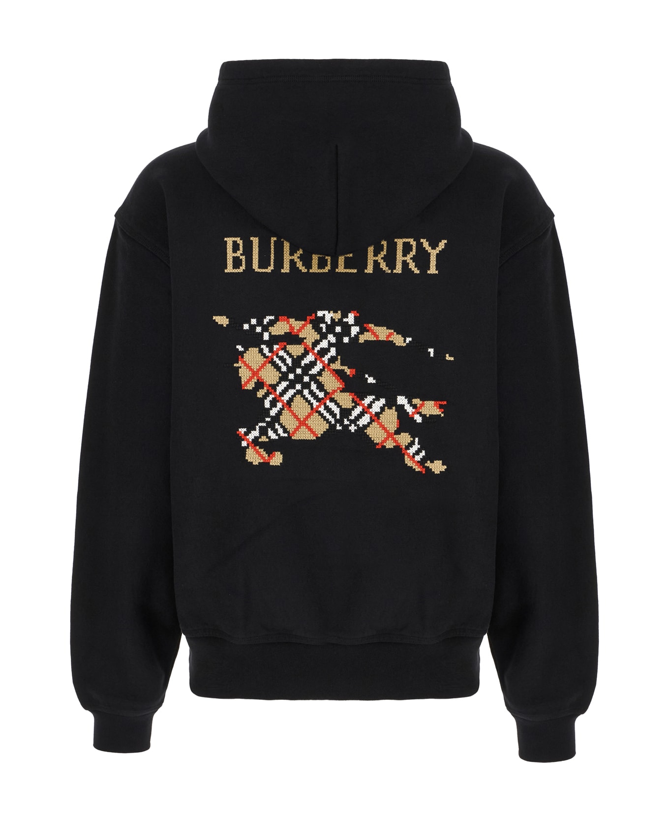 Burberry Black Cotton Sweatshirt - BLACK
