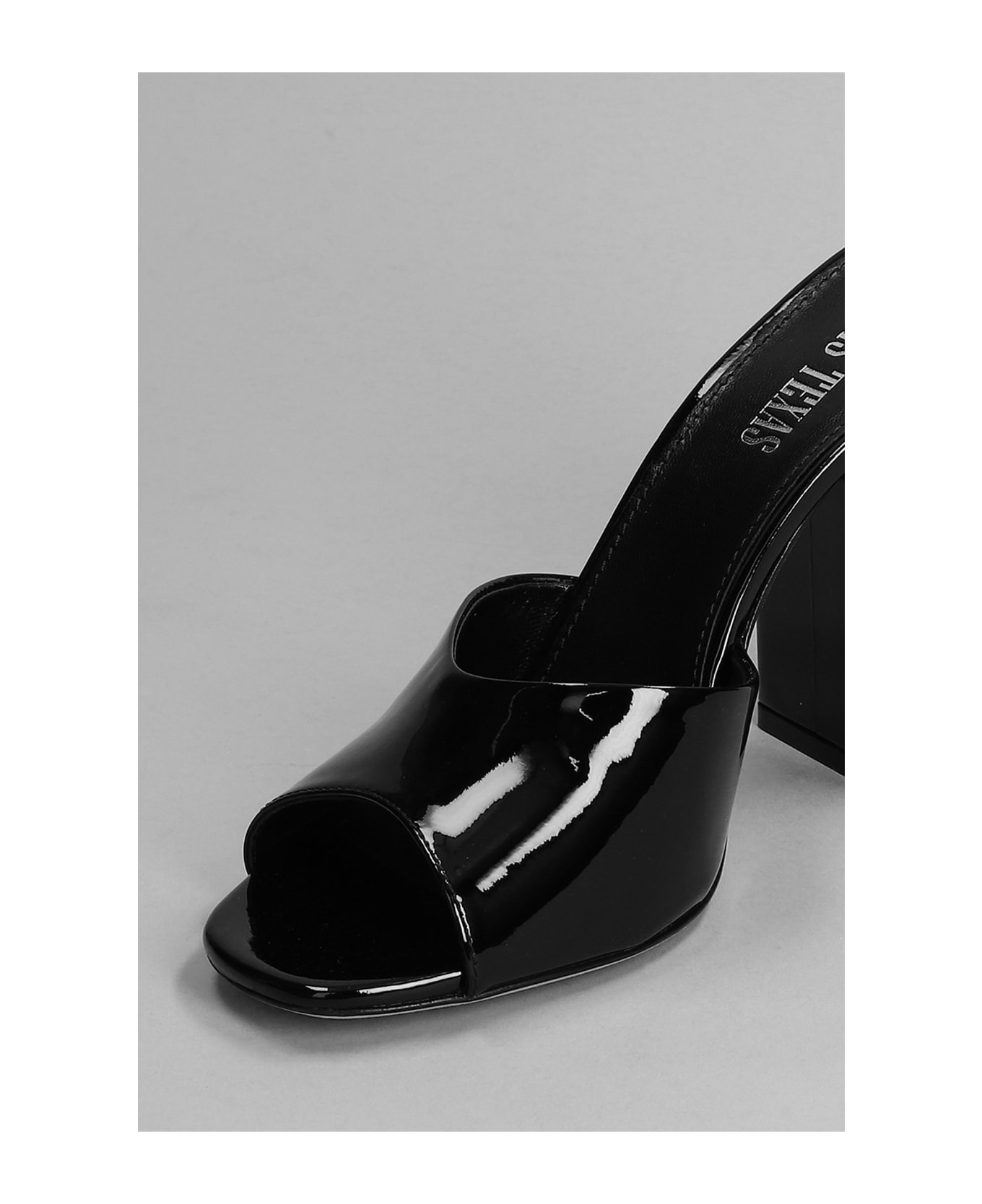 Paris Texas Anja Sandals In Black Patent Leather - black