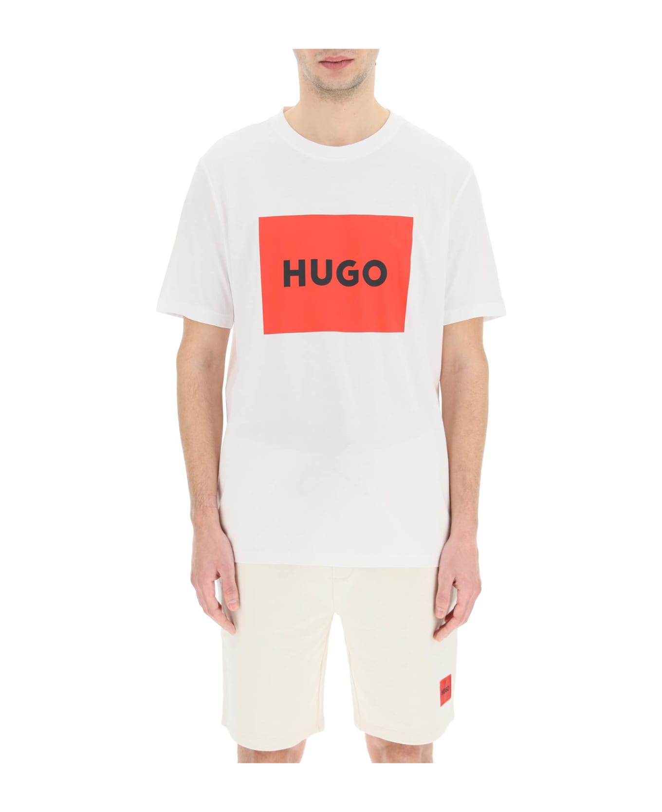 Hugo Boss Dulive T-shirt With Logo Box - WHITE (White)