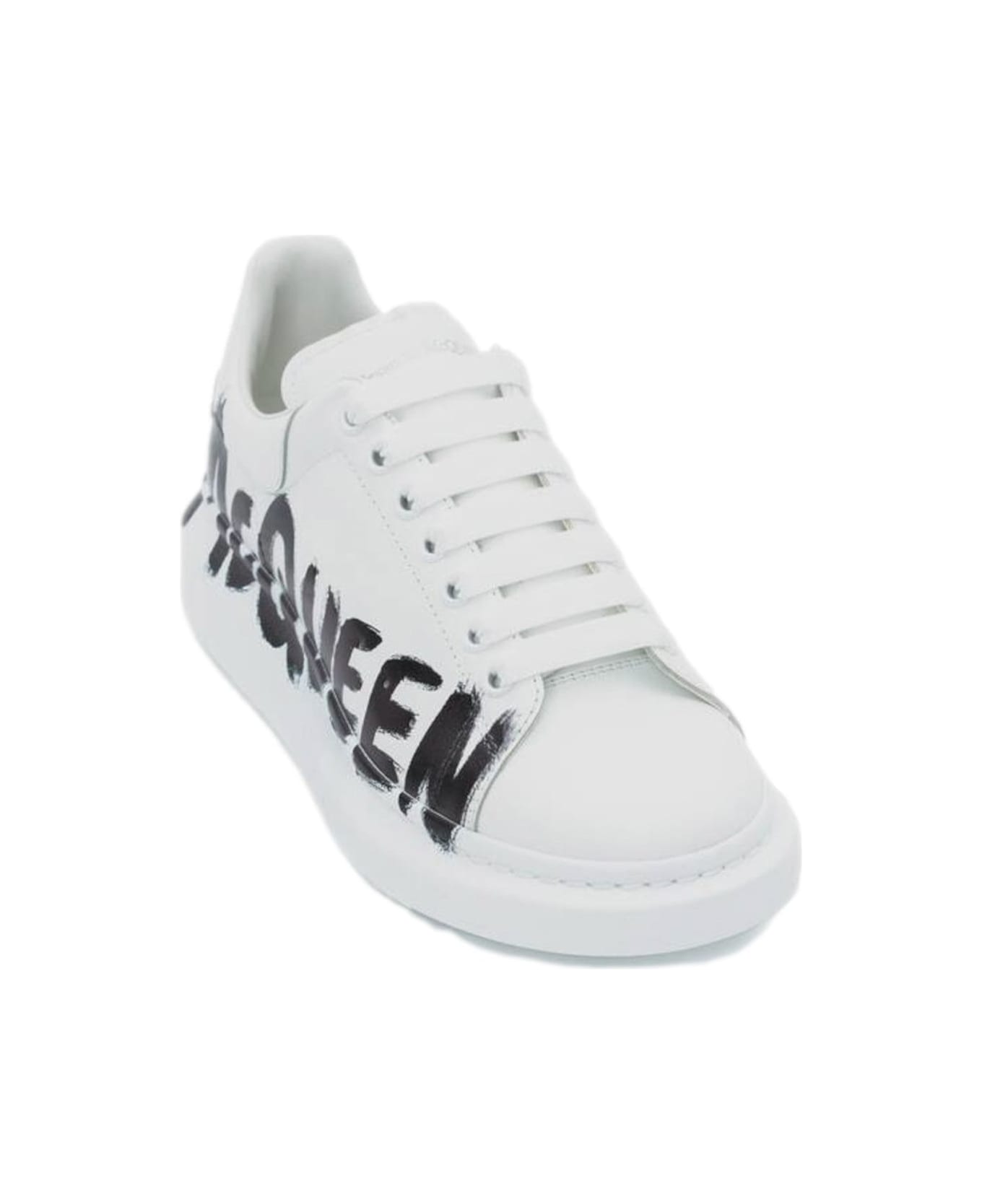 Alexander McQueen Graffiti-print Oversized Sneakers - White