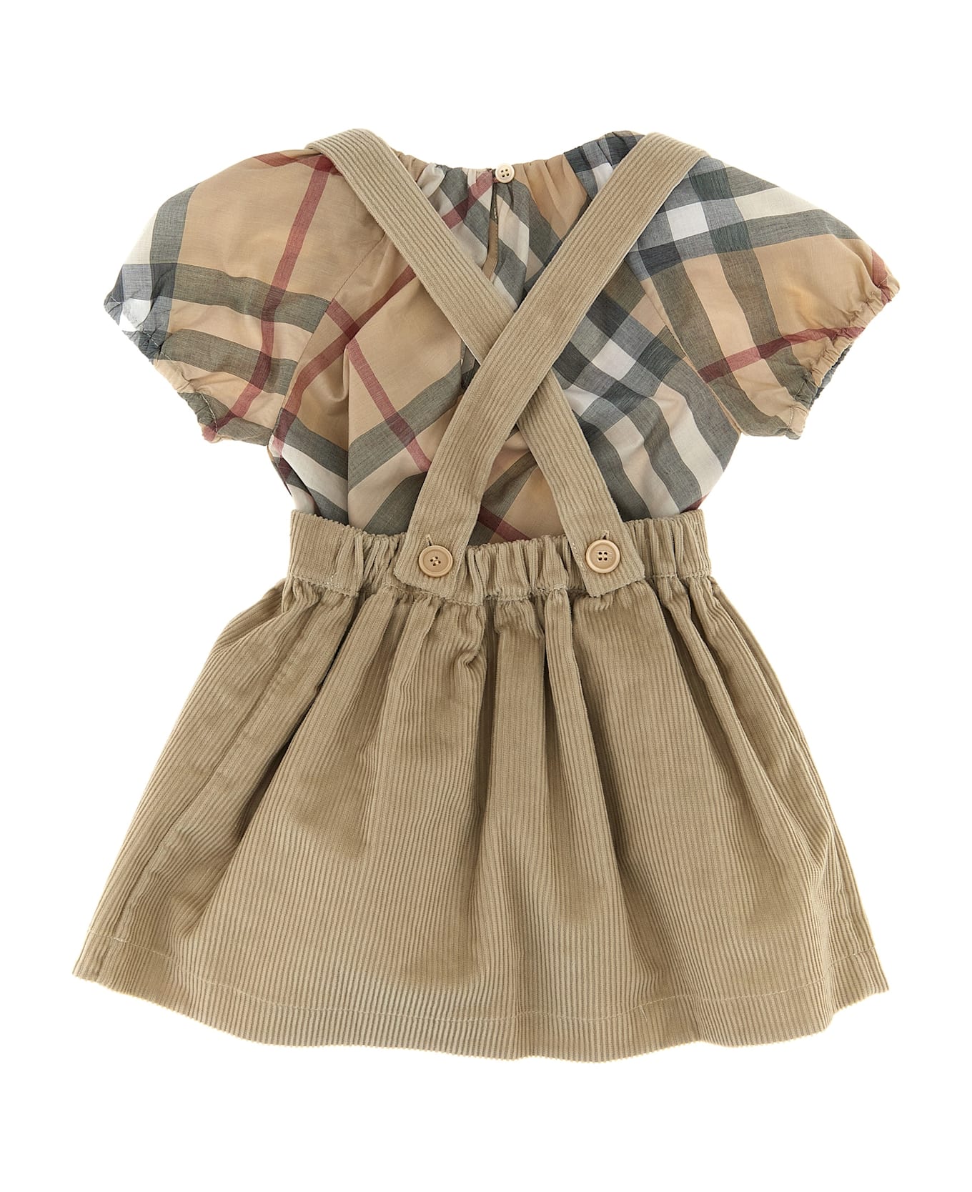 Burberry Three-piece Baby Set - Beige ボディスーツ＆セットアップ